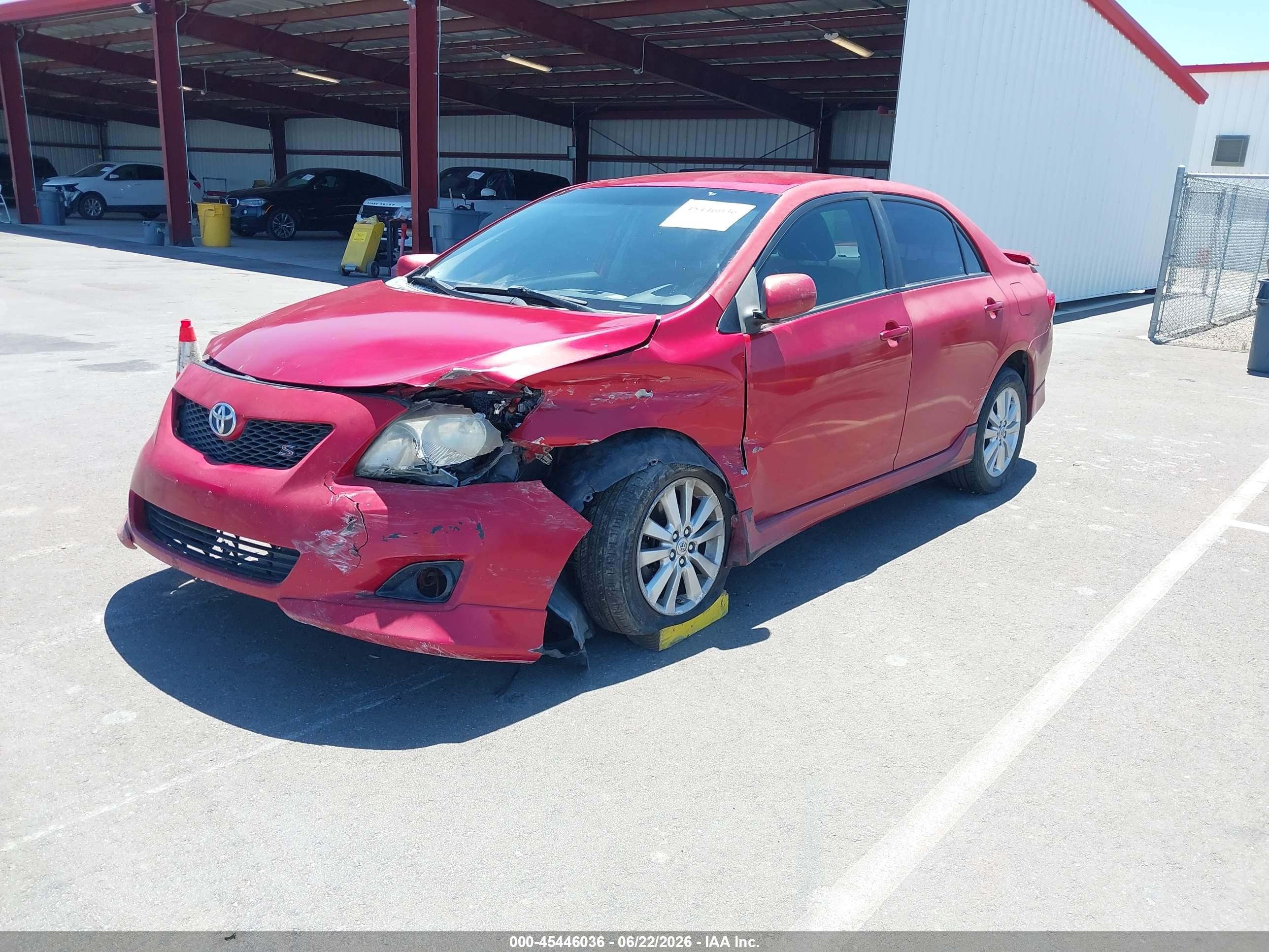2010 Toyota Corolla S Red vin: 1NXBU4EE6AZ301211