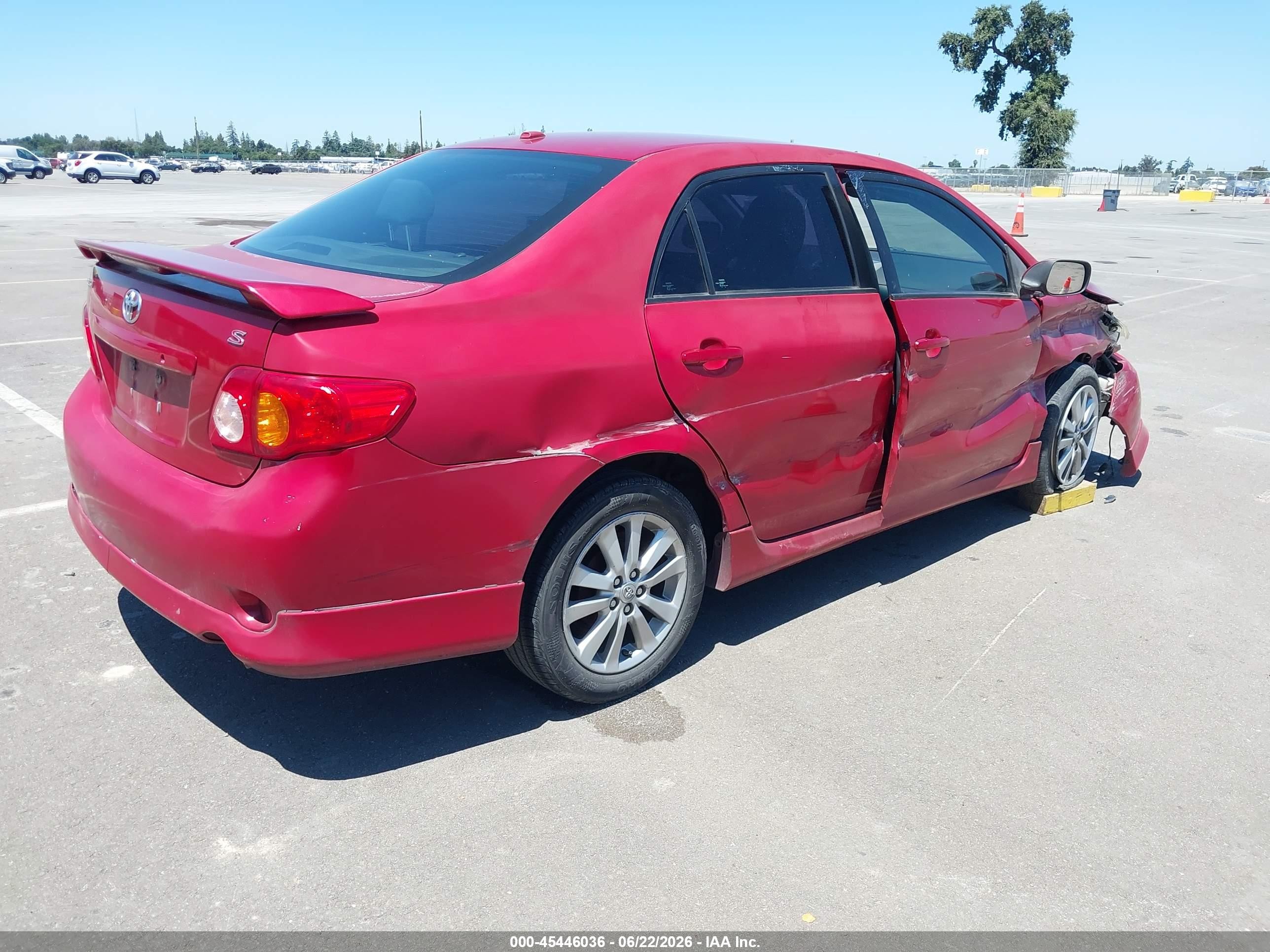 2010 Toyota Corolla S Red vin: 1NXBU4EE6AZ301211