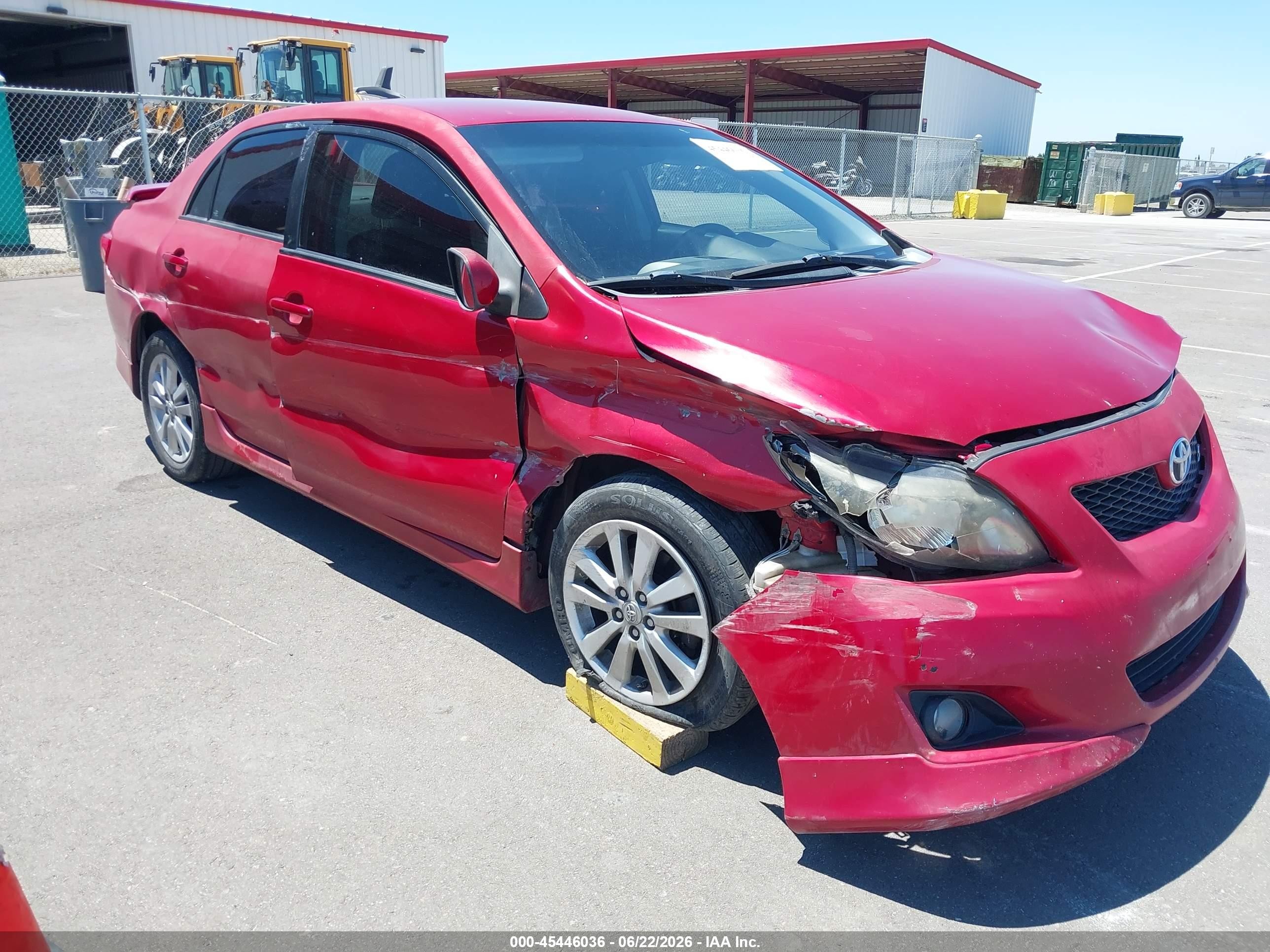 2010 Toyota Corolla S Red vin: 1NXBU4EE6AZ301211