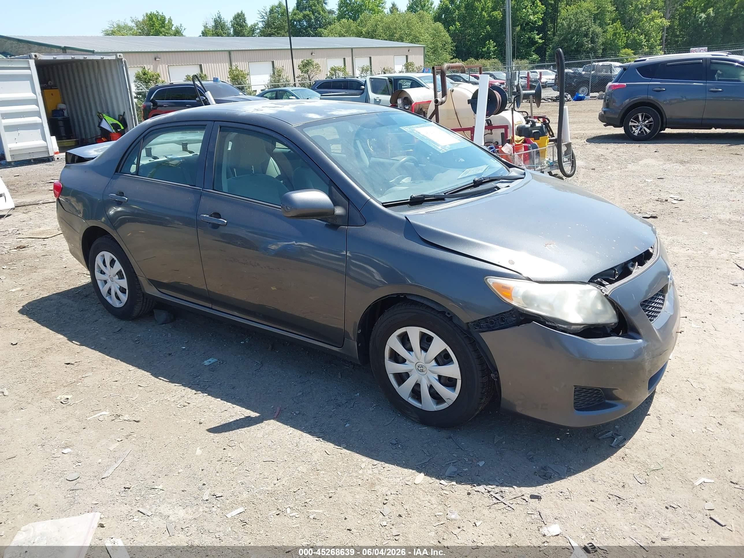 2010 Toyota Corolla Le Gray vin: 1NXBU4EE6AZ329512