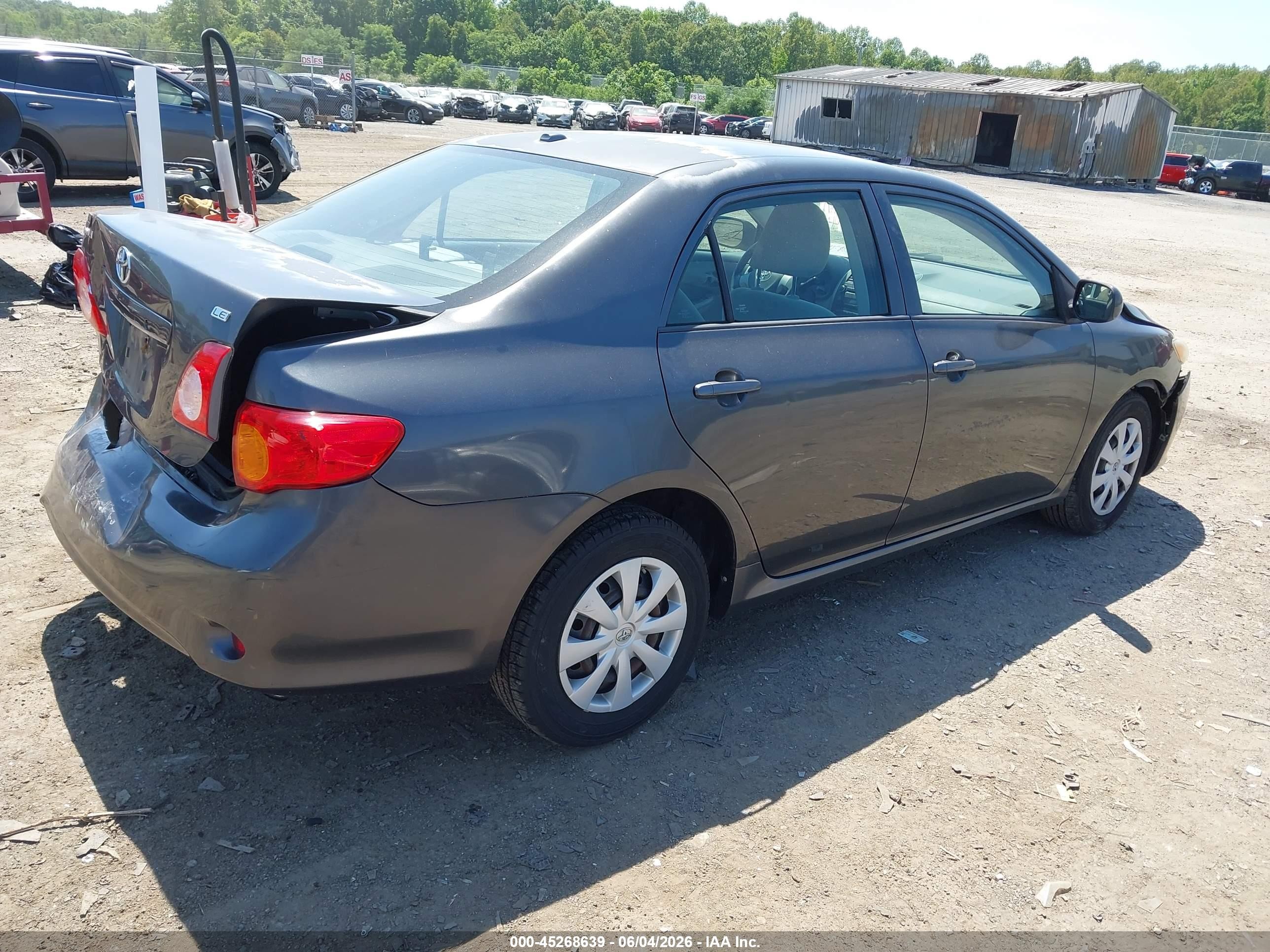 2010 Toyota Corolla Le Gray vin: 1NXBU4EE6AZ329512