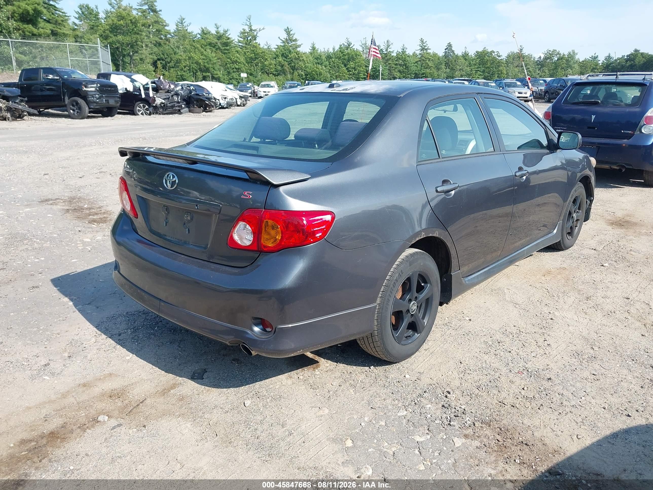 2010 Toyota Corolla S Gray vin: 1NXBU4EE6AZ332362