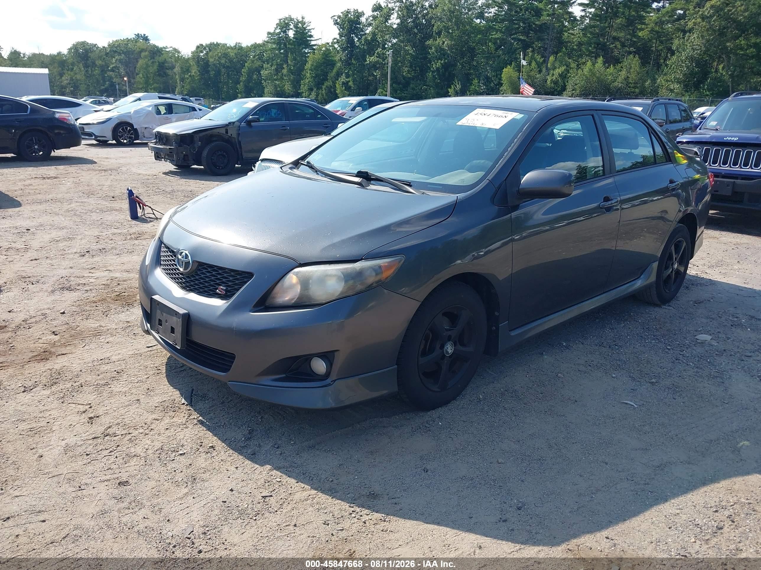 2010 Toyota Corolla S Gray vin: 1NXBU4EE6AZ332362