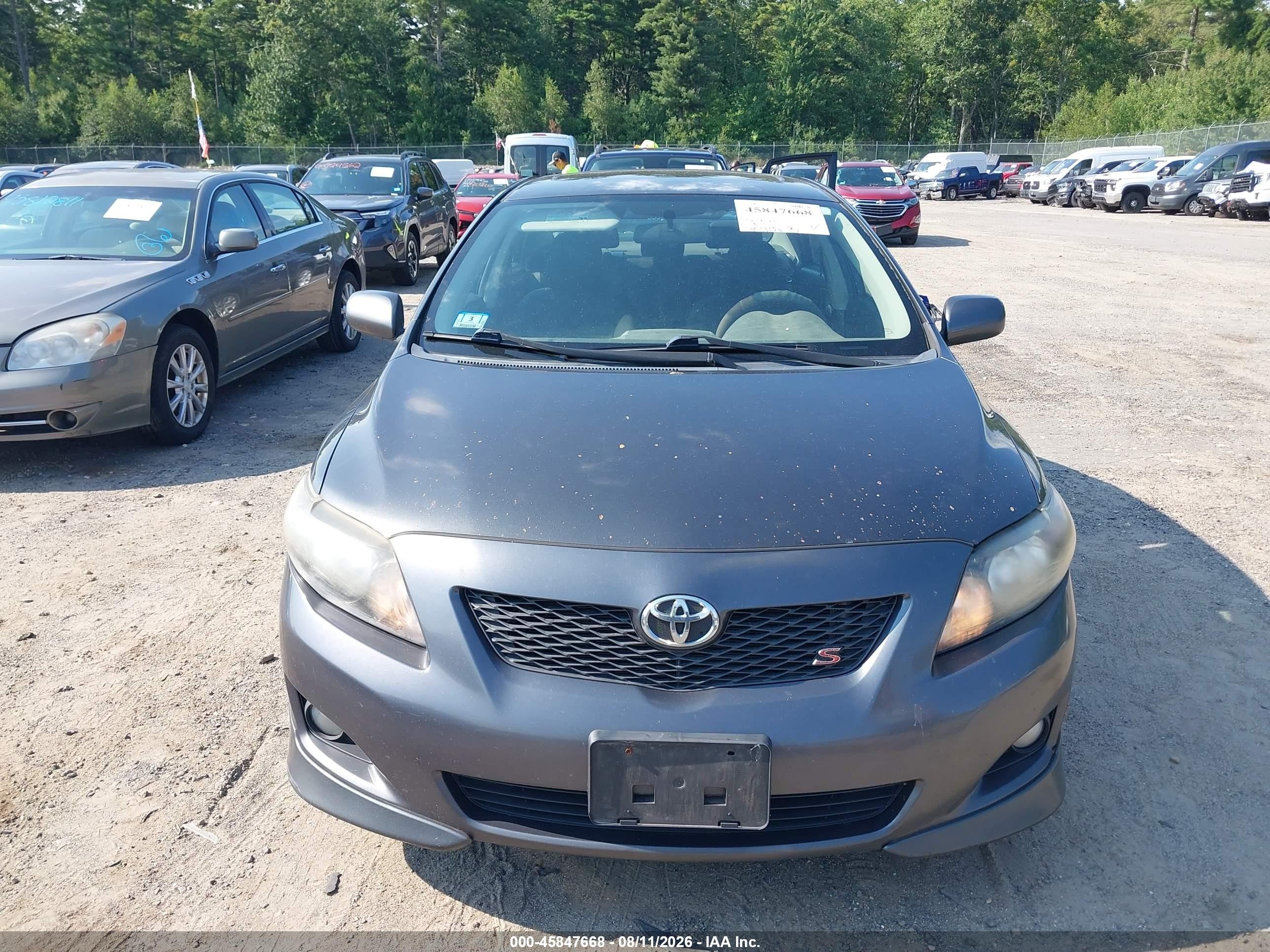 2010 Toyota Corolla S Gray vin: 1NXBU4EE6AZ332362