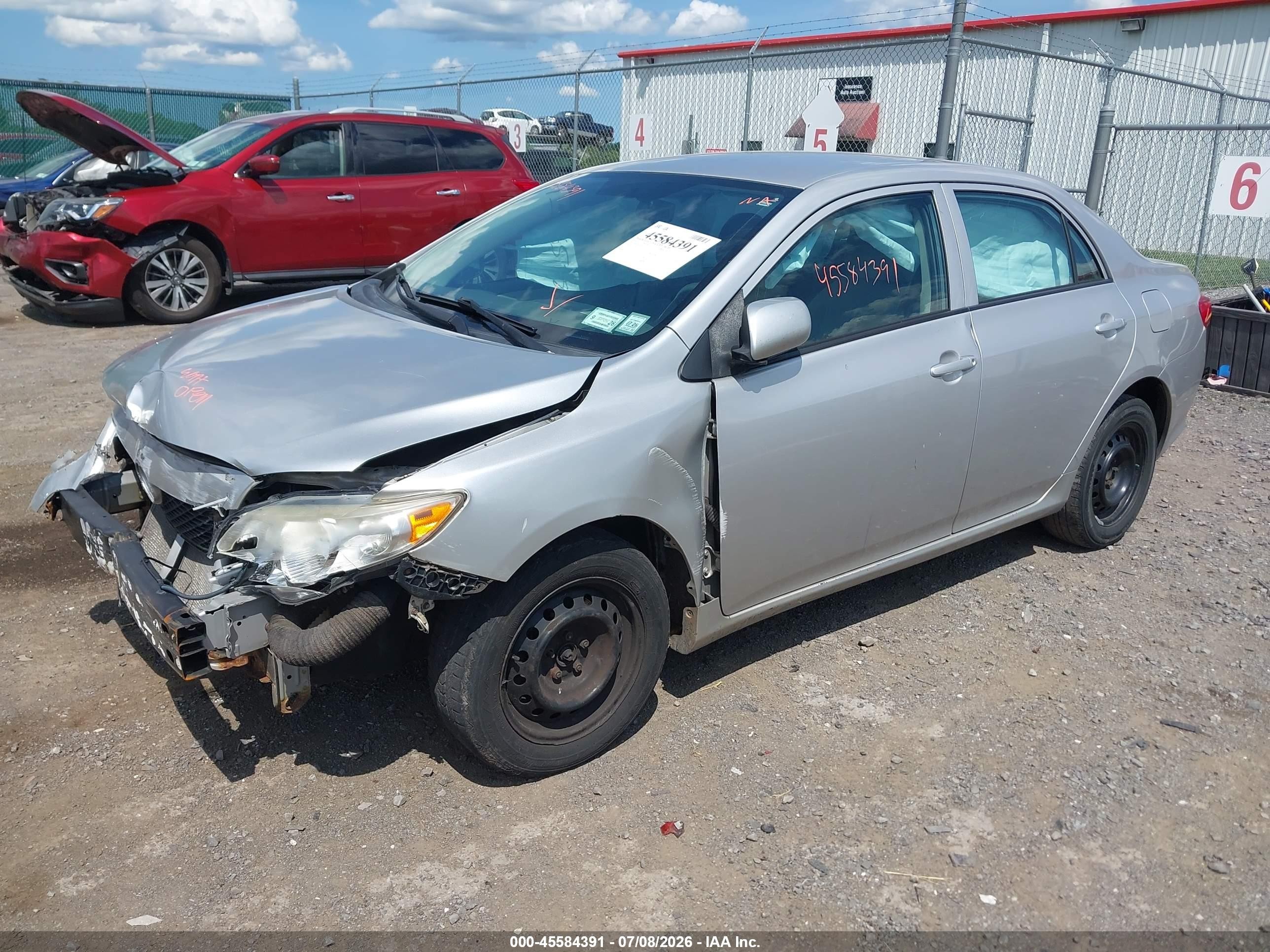 2010 Toyota Corolla Le Gray vin: 1NXBU4EE6AZ343717