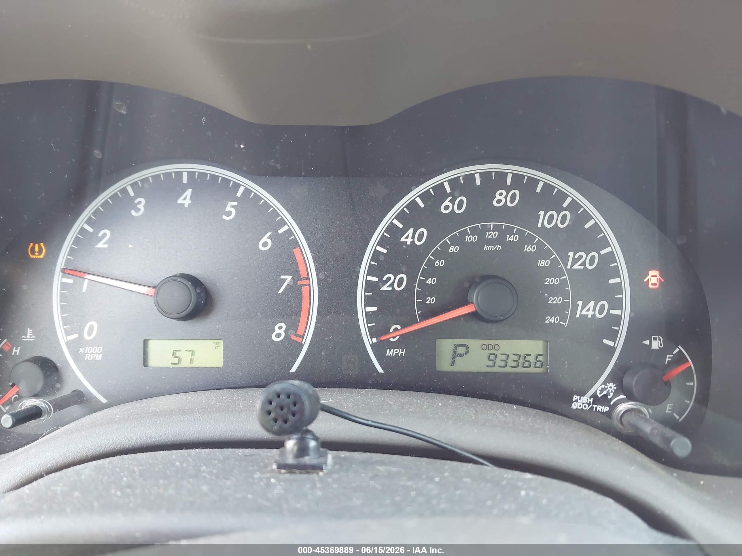2010 Toyota Corolla Le Красный vin: 1NXBU4EE6AZ344284
