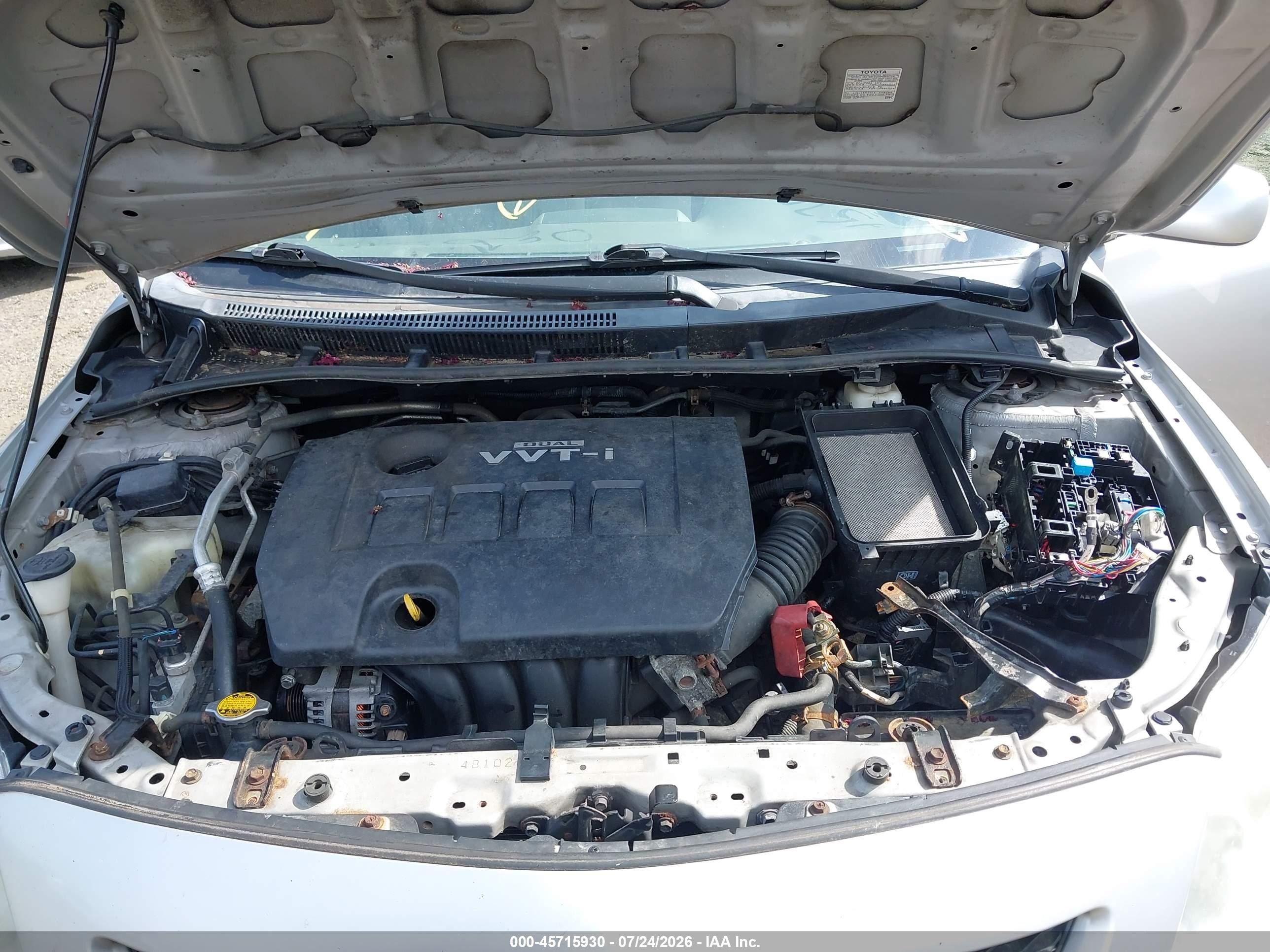 2010 Toyota Corolla Le Silver vin: 1NXBU4EE6AZ349257