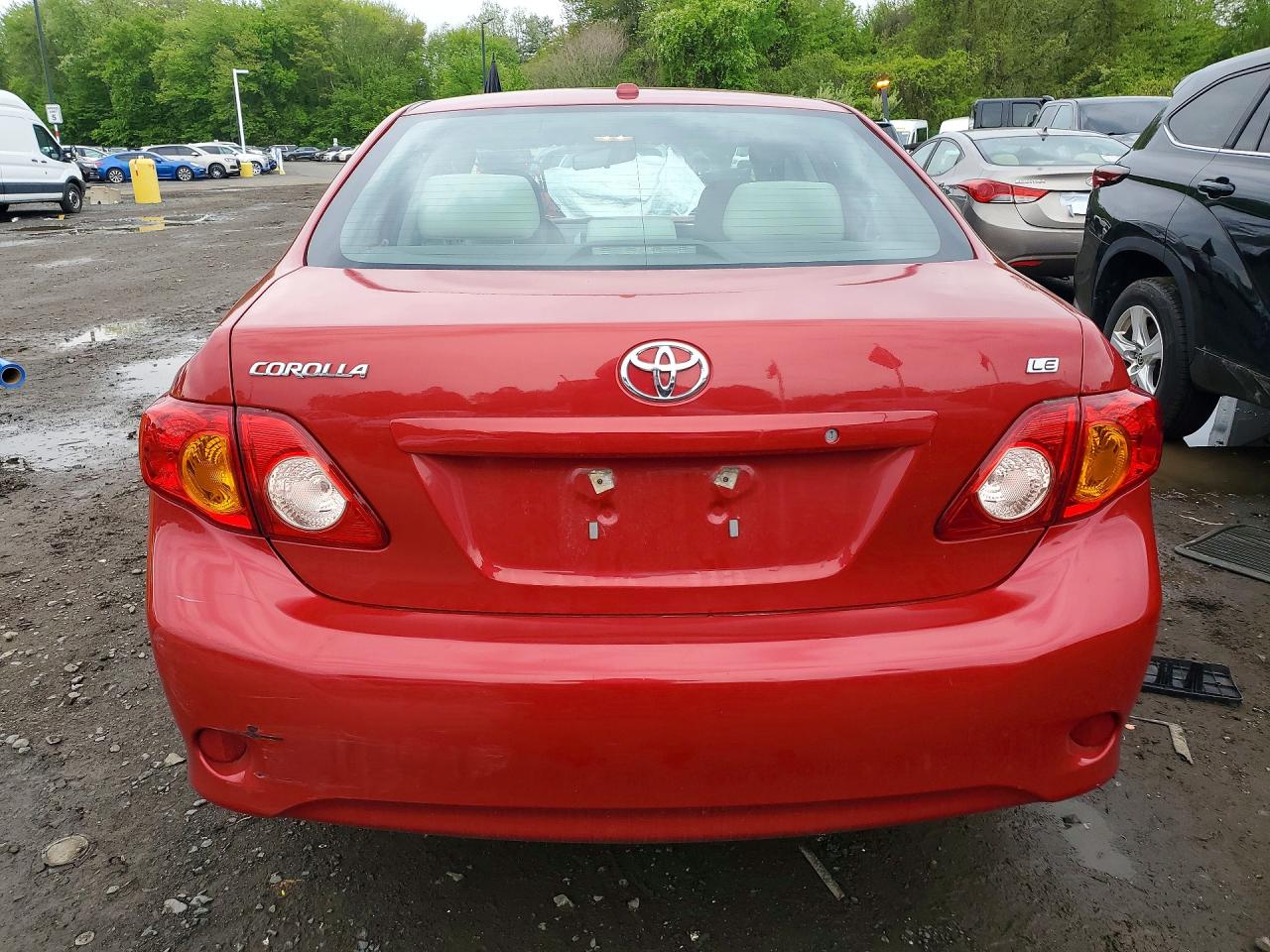 2010 Toyota Corolla Le Красный vin: 1NXBU4EE6AZ357942