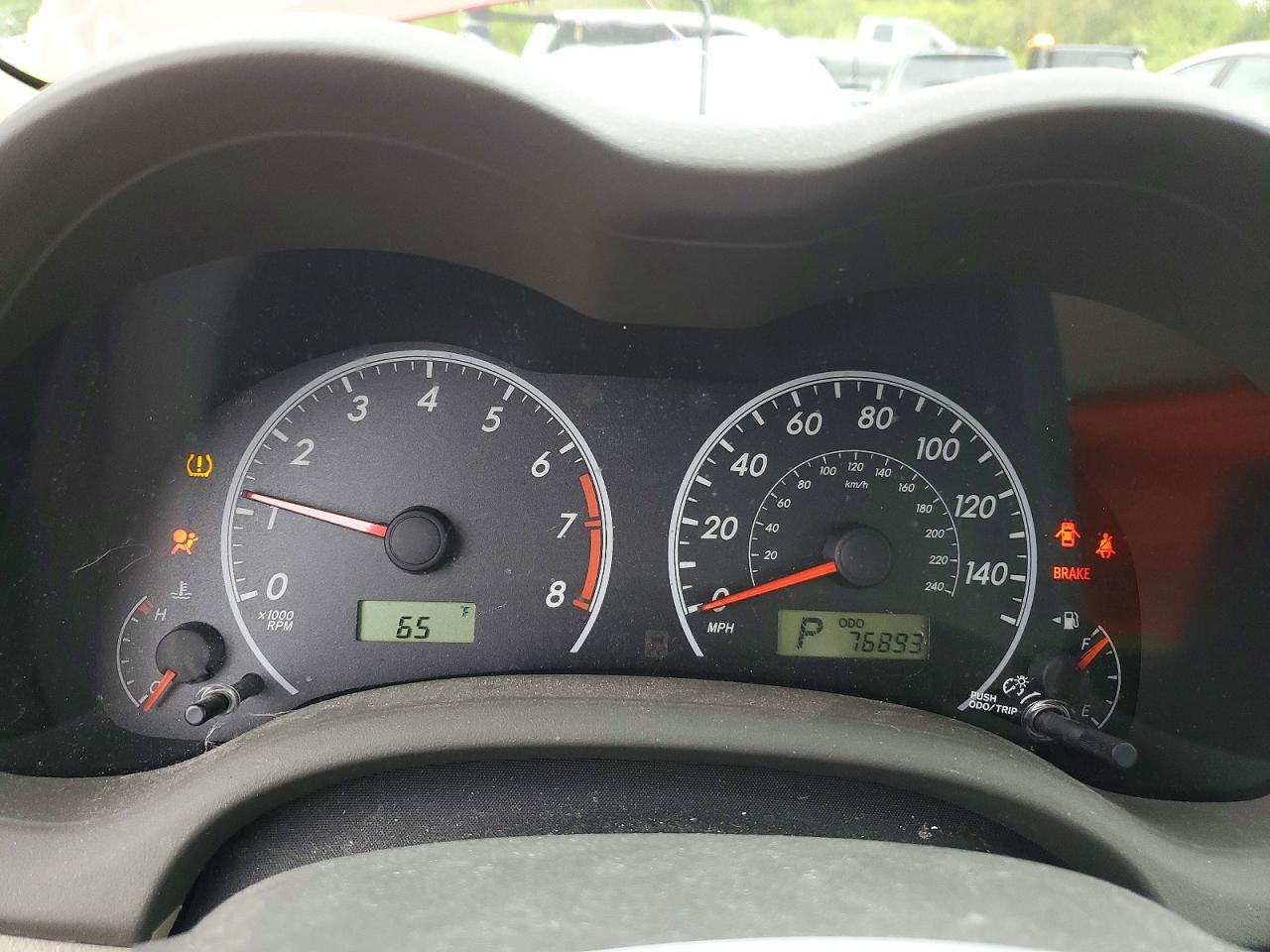 2010 Toyota Corolla Le Красный vin: 1NXBU4EE6AZ357942
