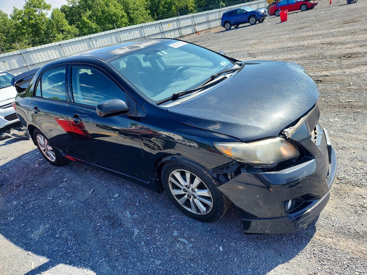 2010 Toyota Corolla S Black vin: 1NXBU4EE6AZ361795