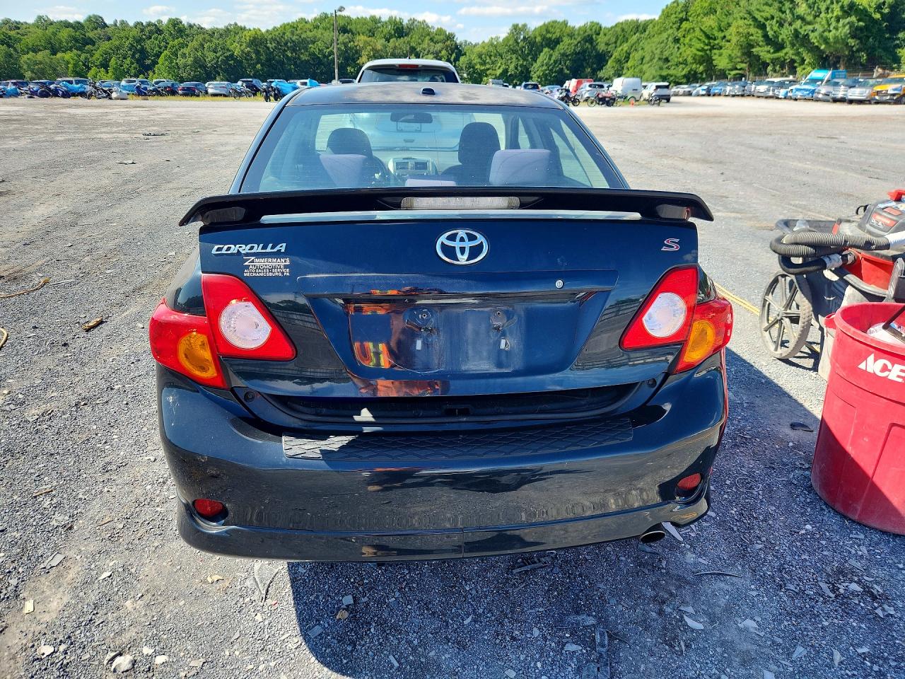 2010 Toyota Corolla S Black vin: 1NXBU4EE6AZ361795