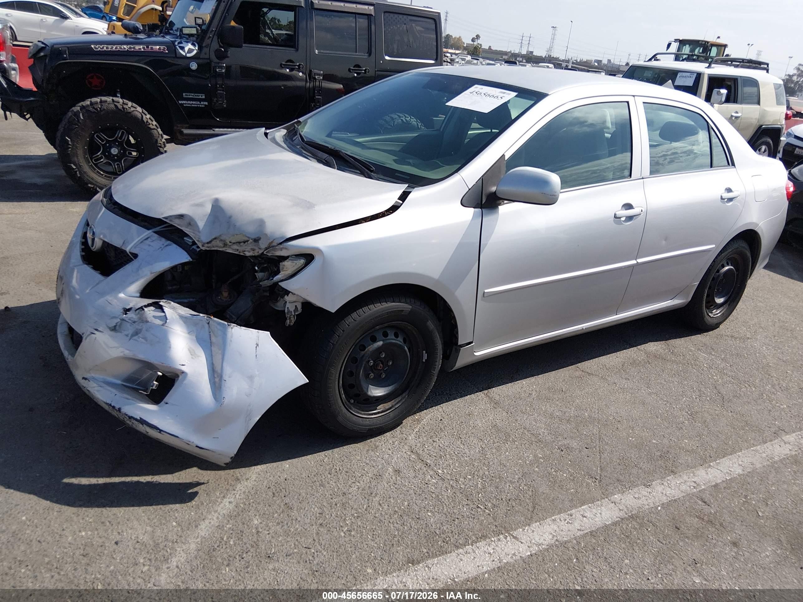 2010 Toyota Corolla Le Gray vin: 1NXBU4EE6AZ364390