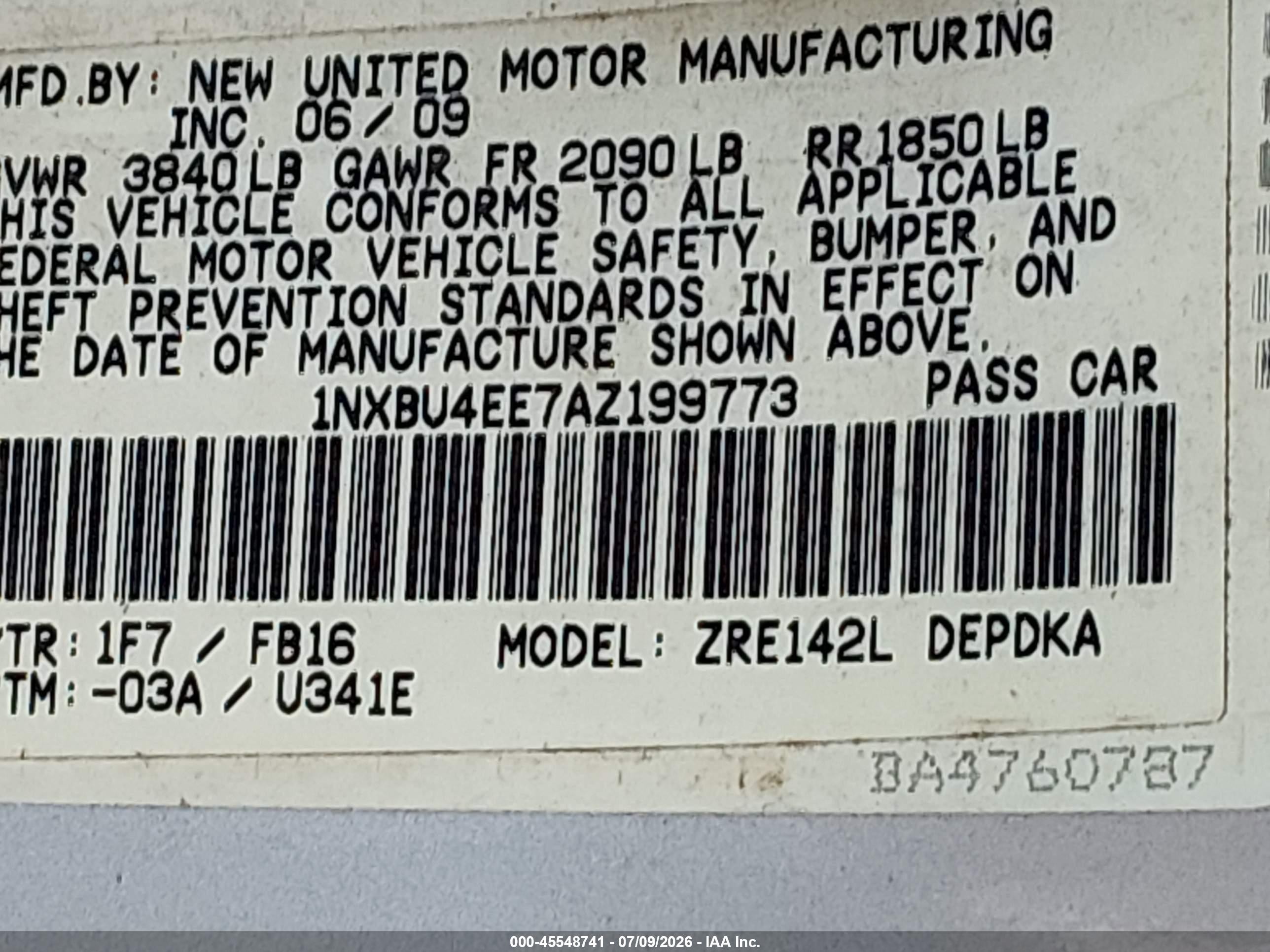 2010 Toyota Corolla   Silver vin: 1NXBU4EE7AZ199773