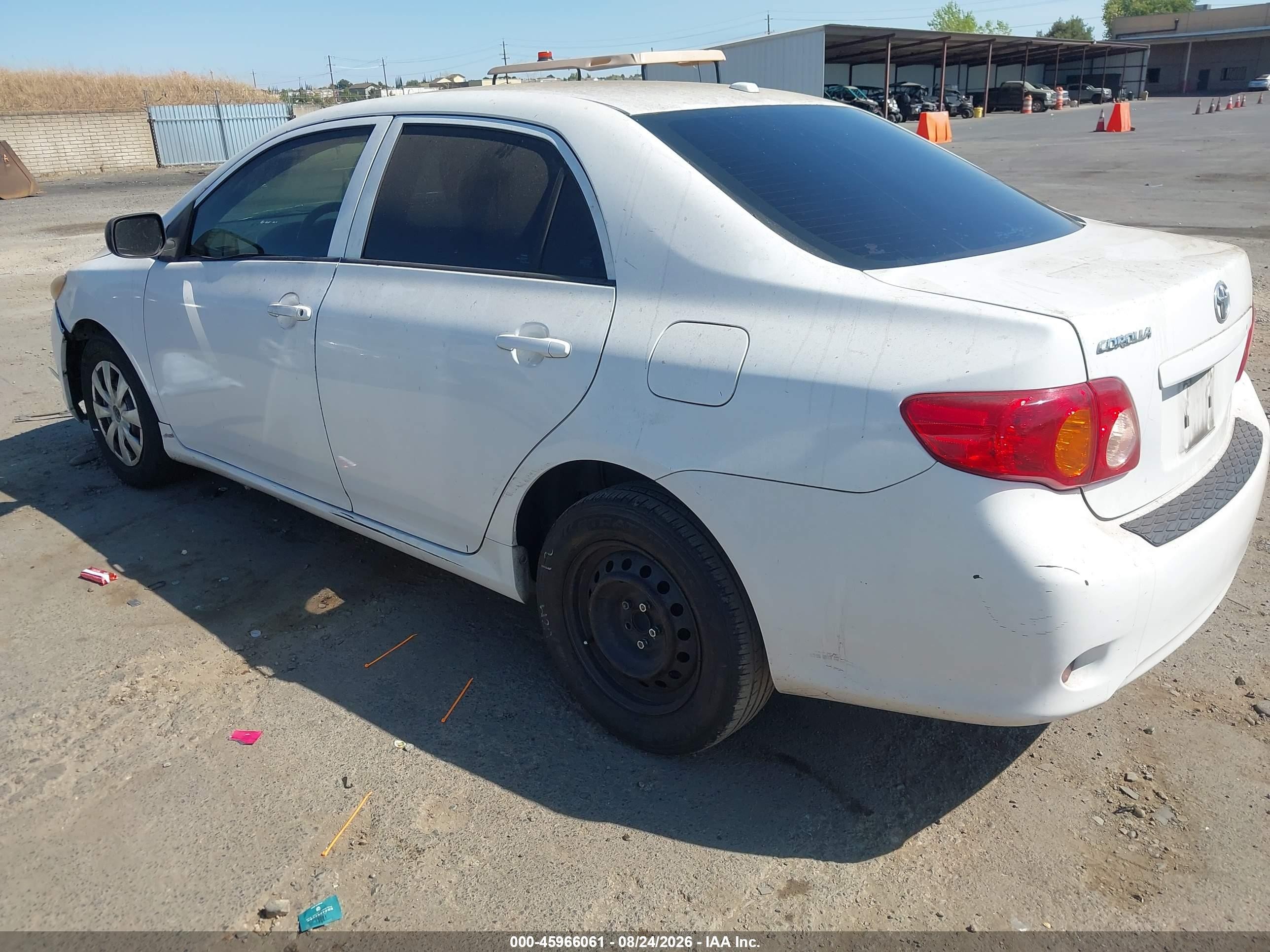 2010 Toyota Corolla   White vin: 1NXBU4EE7AZ209427