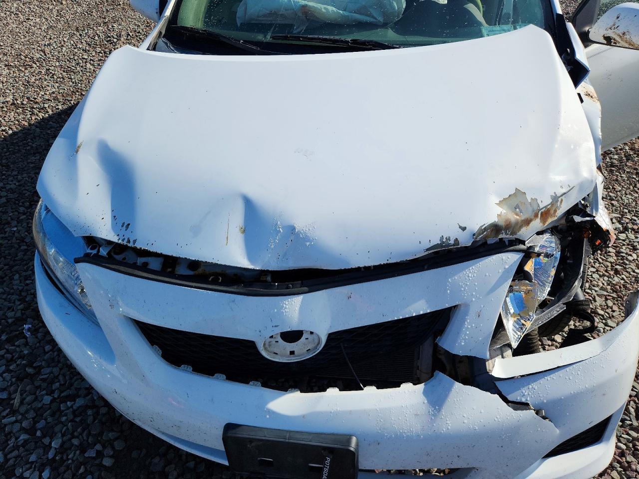 2010 Toyota Corolla Le White vin: 1NXBU4EE7AZ218872
