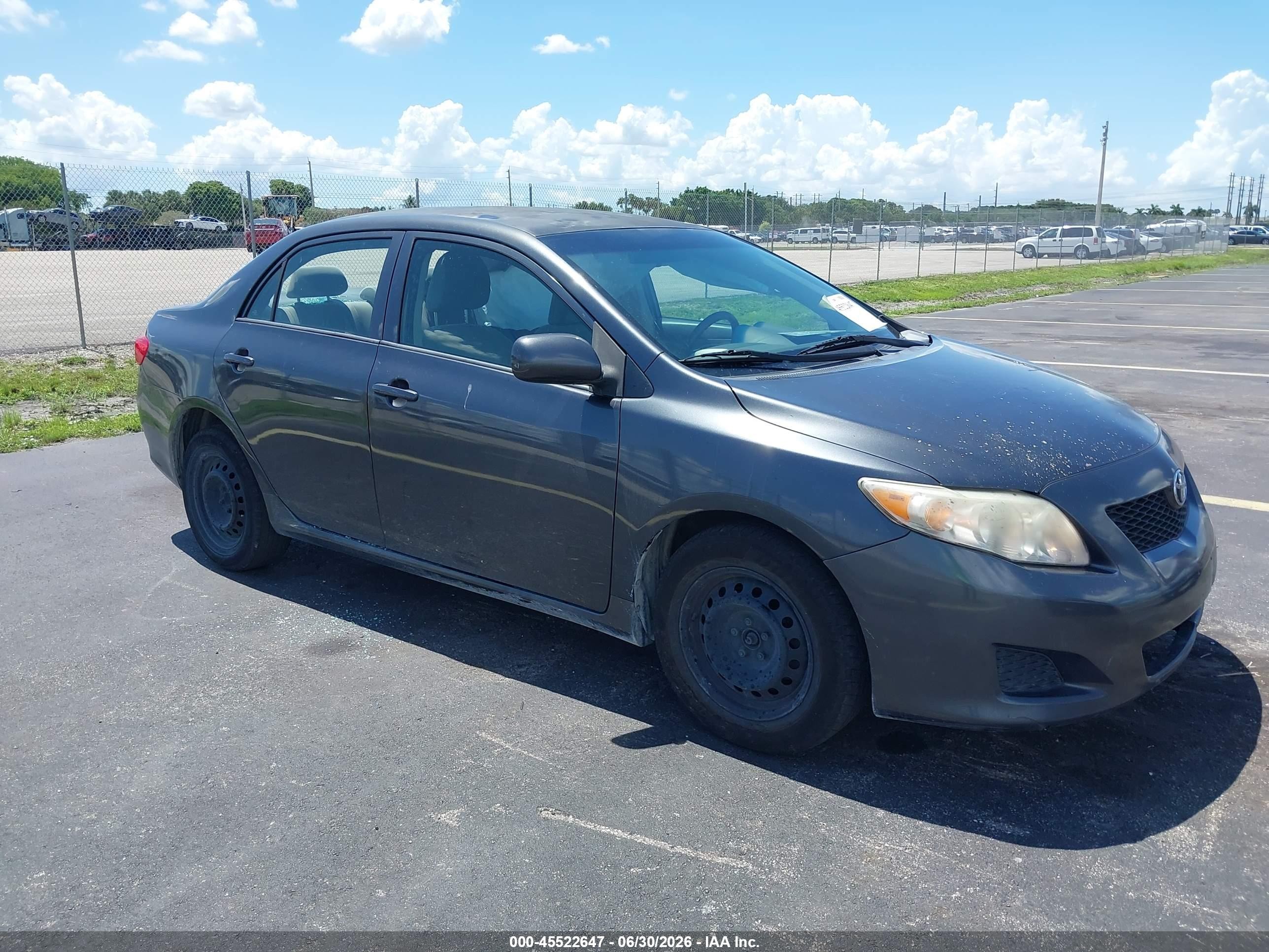 2010 Toyota Corolla Le Gray vin: 1NXBU4EE7AZ235008
