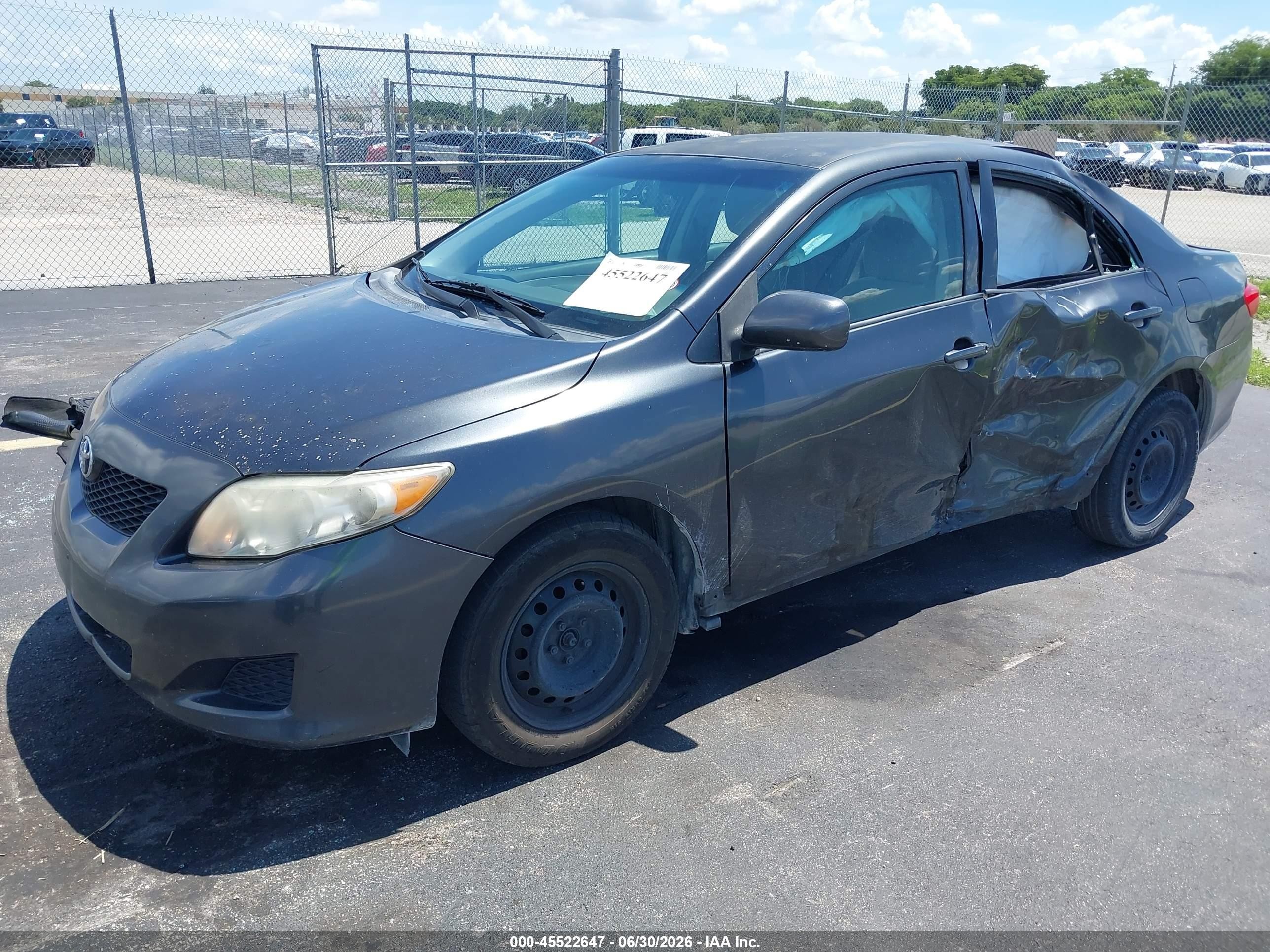 2010 Toyota Corolla Le Gray vin: 1NXBU4EE7AZ235008