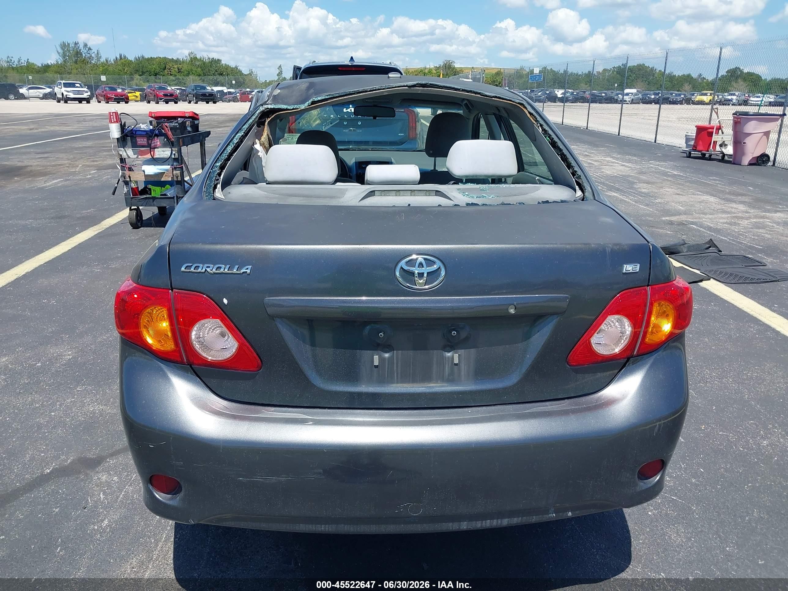 2010 Toyota Corolla Le Gray vin: 1NXBU4EE7AZ235008