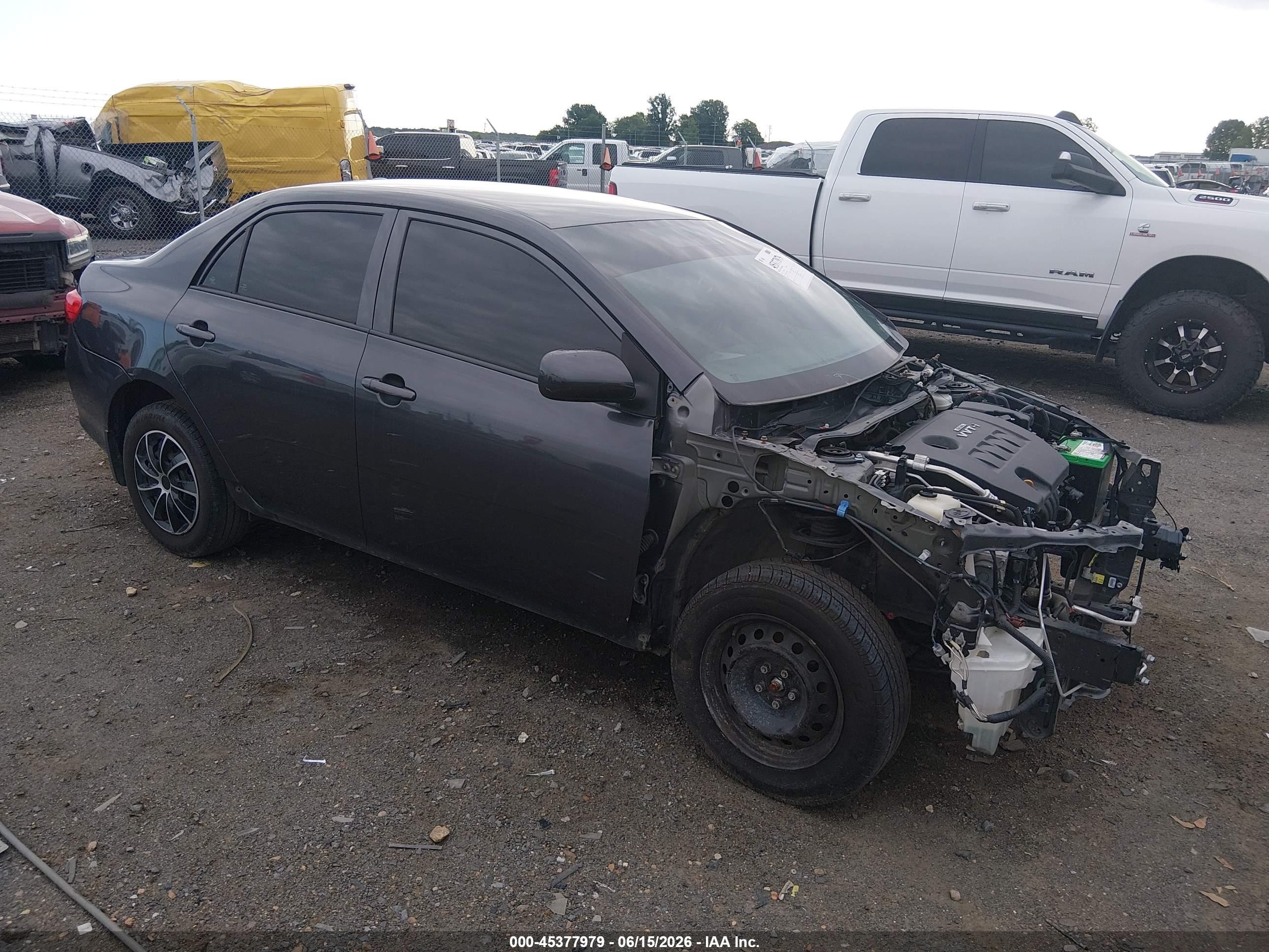 2010 Toyota Corolla Le Gray vin: 1NXBU4EE7AZ245649