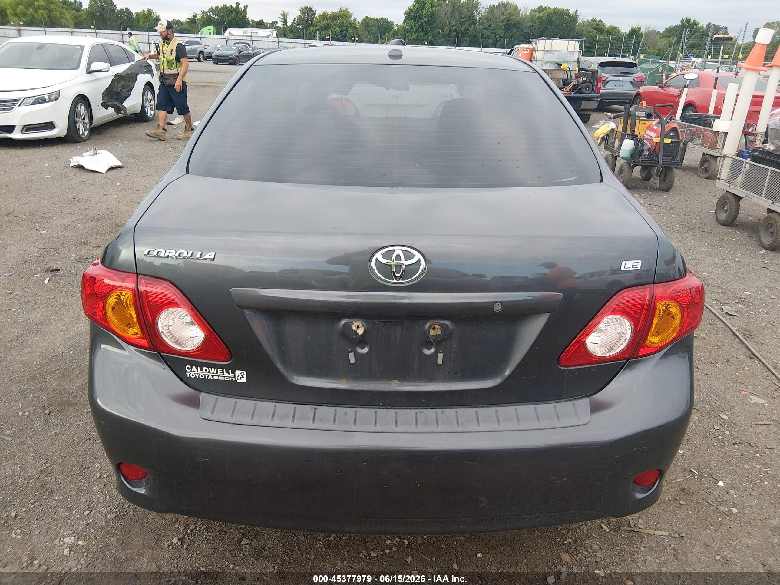 2010 Toyota Corolla Le Gray vin: 1NXBU4EE7AZ245649