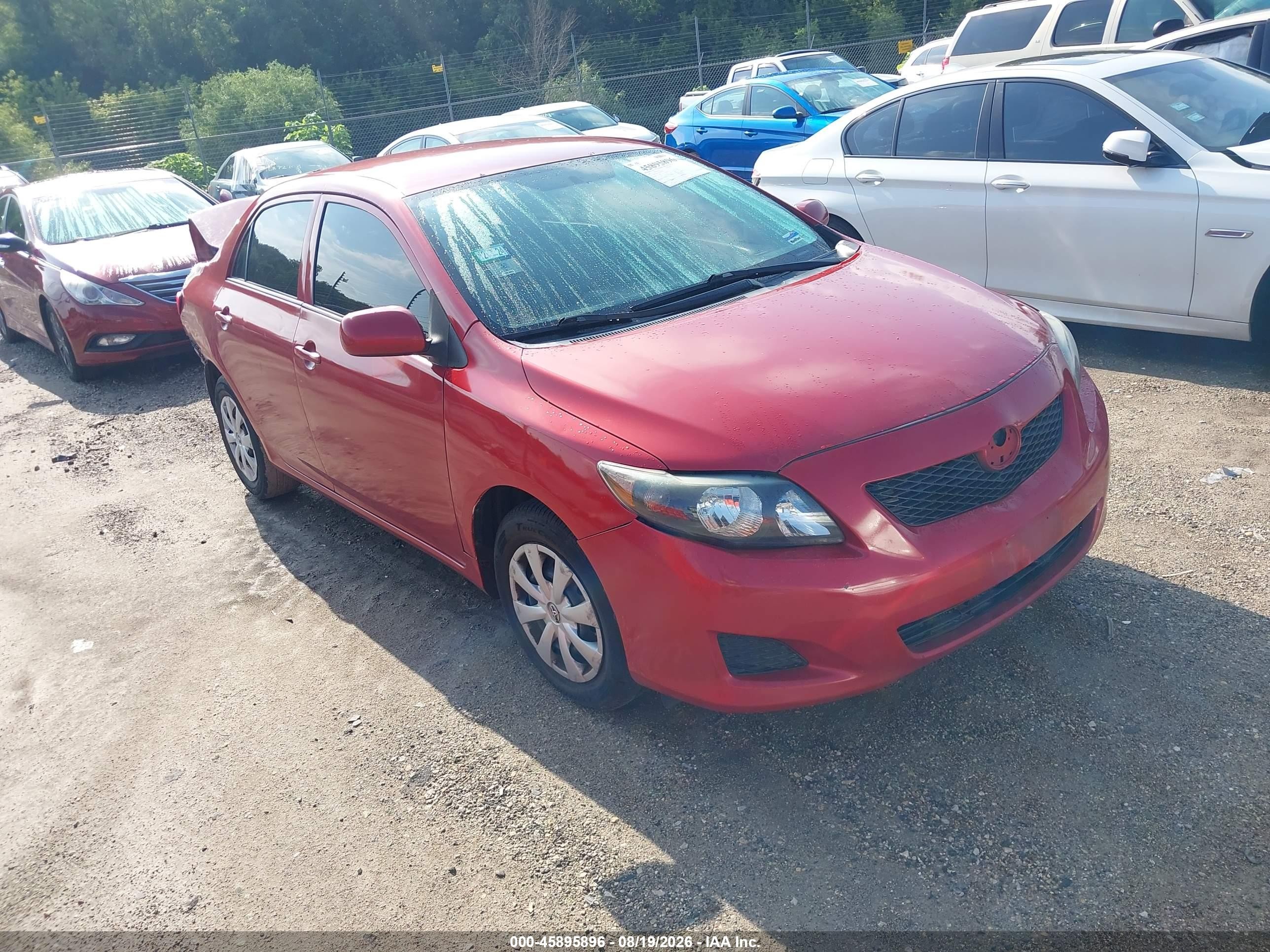 2010 Toyota Corolla Le Red vin: 1NXBU4EE7AZ251564