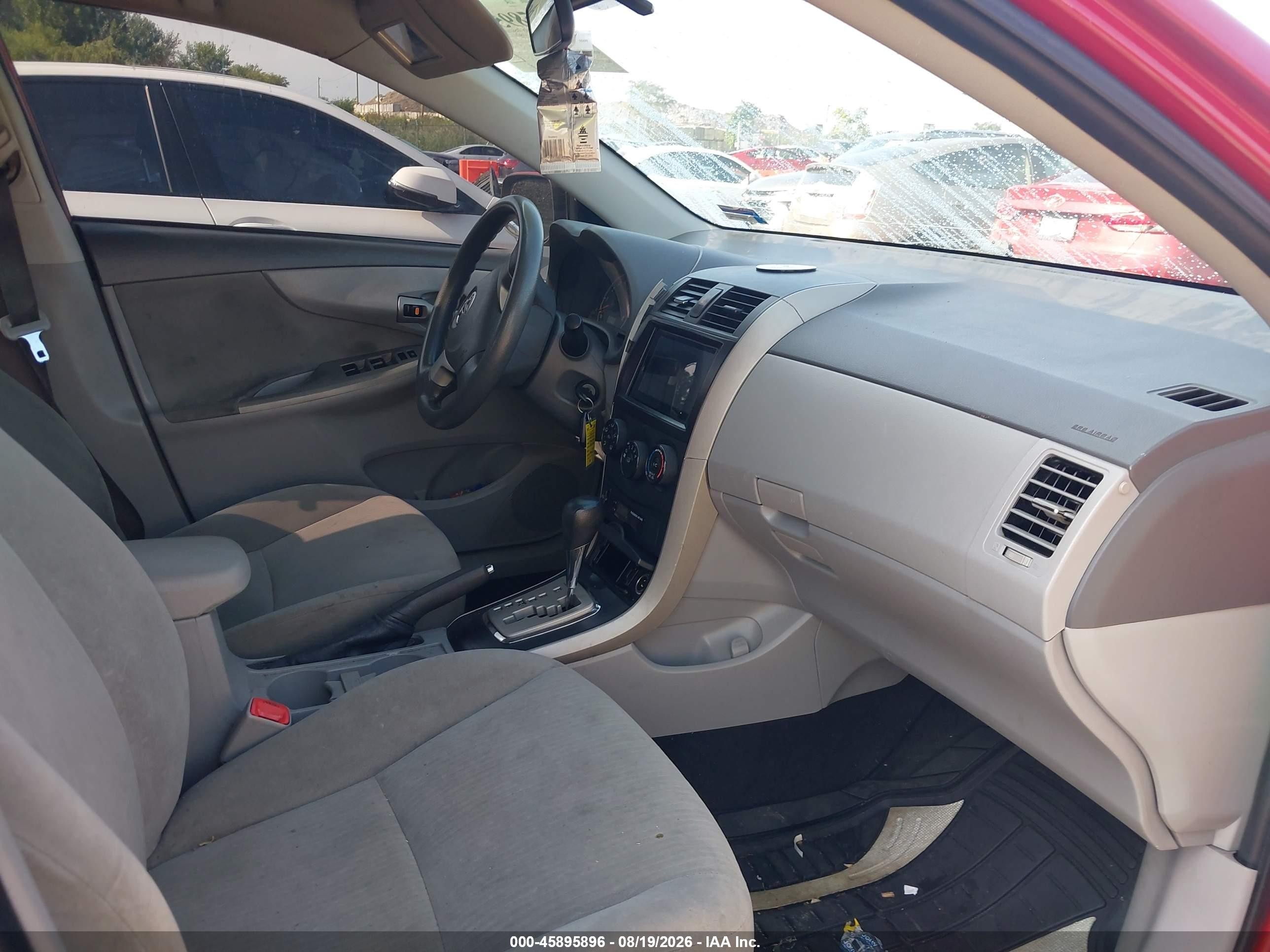 2010 Toyota Corolla Le Красный vin: 1NXBU4EE7AZ251564