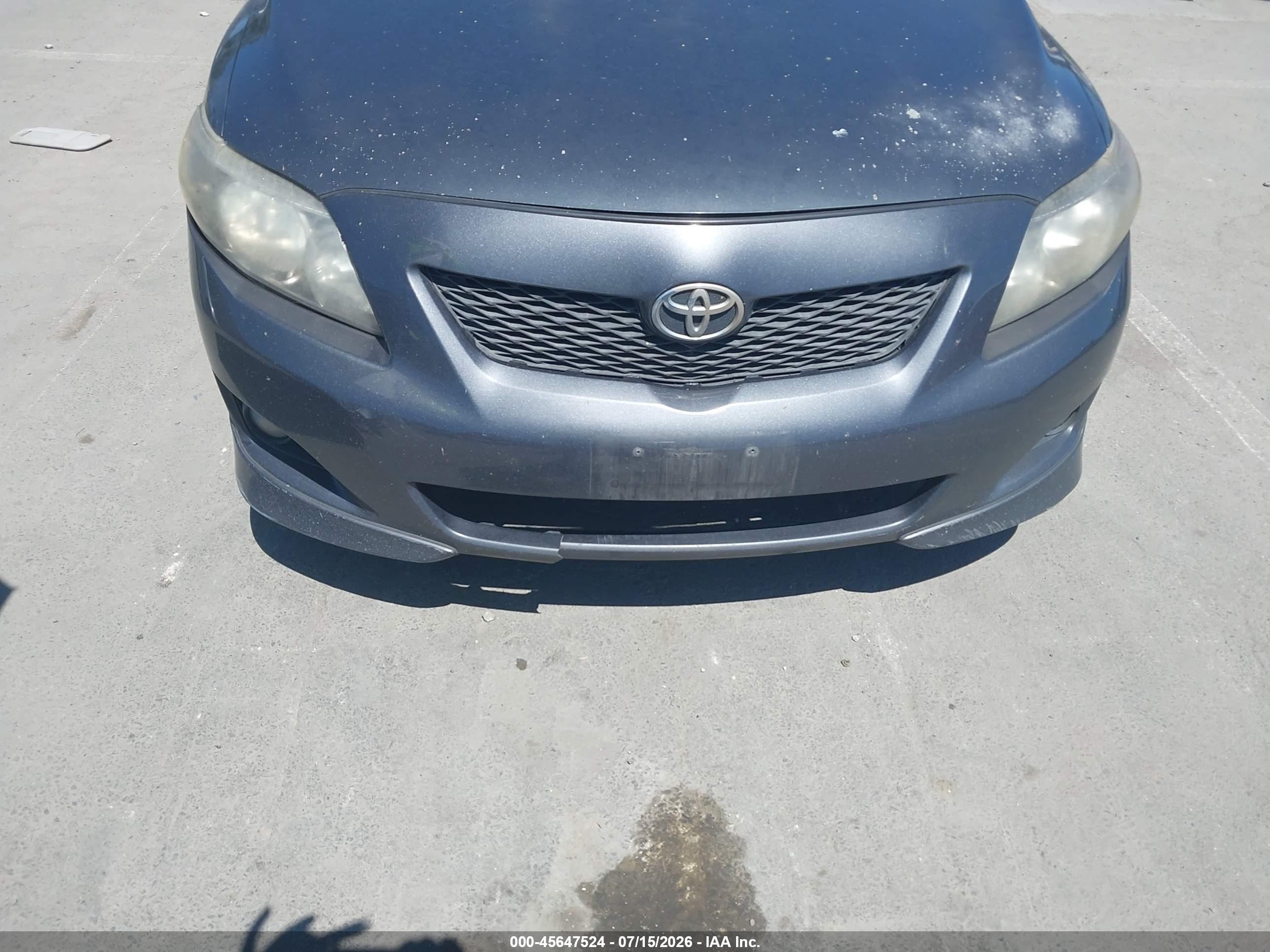 2010 Toyota Corolla S Серый vin: 1NXBU4EE7AZ259471