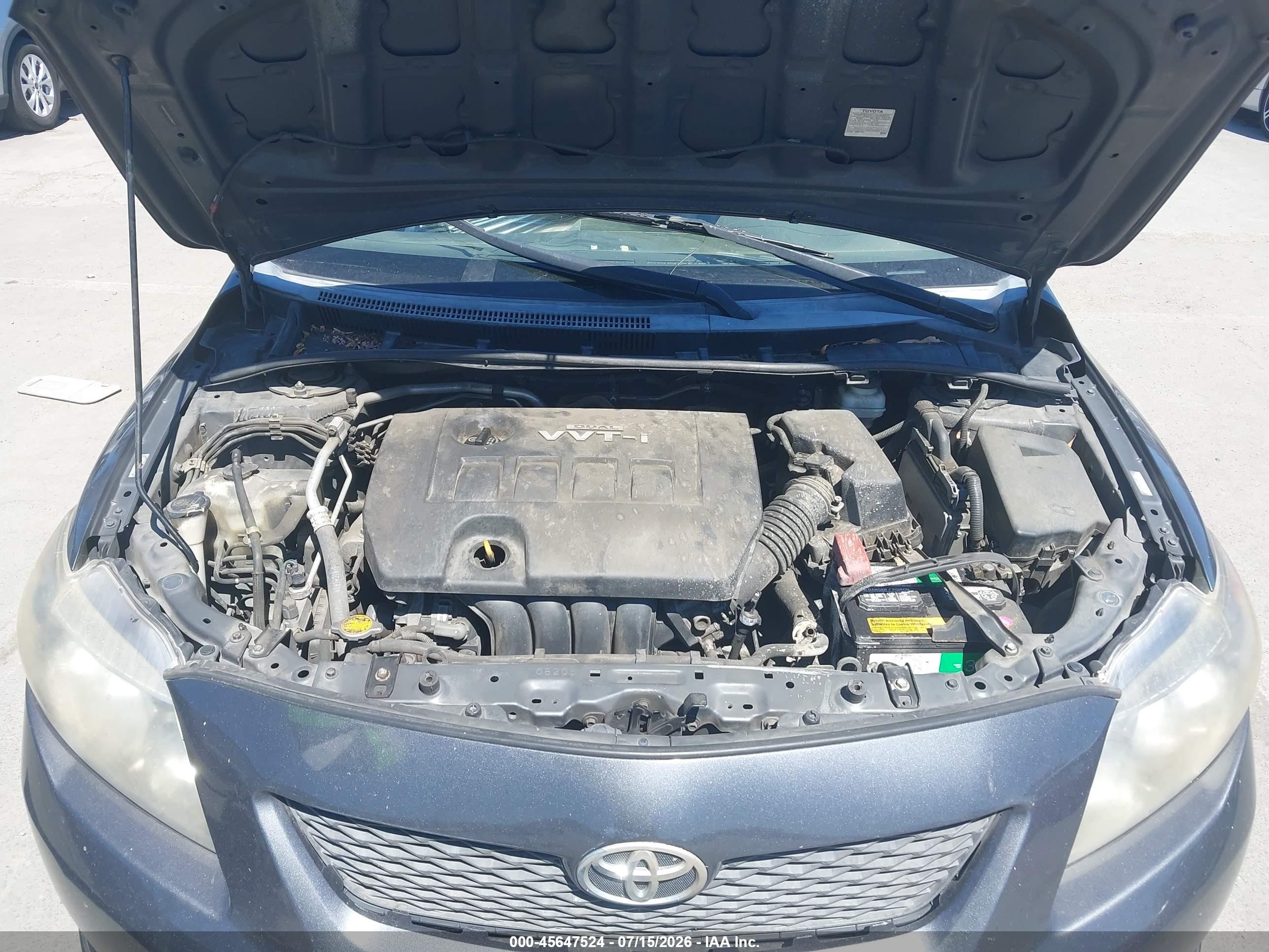 2010 Toyota Corolla S Серый vin: 1NXBU4EE7AZ259471