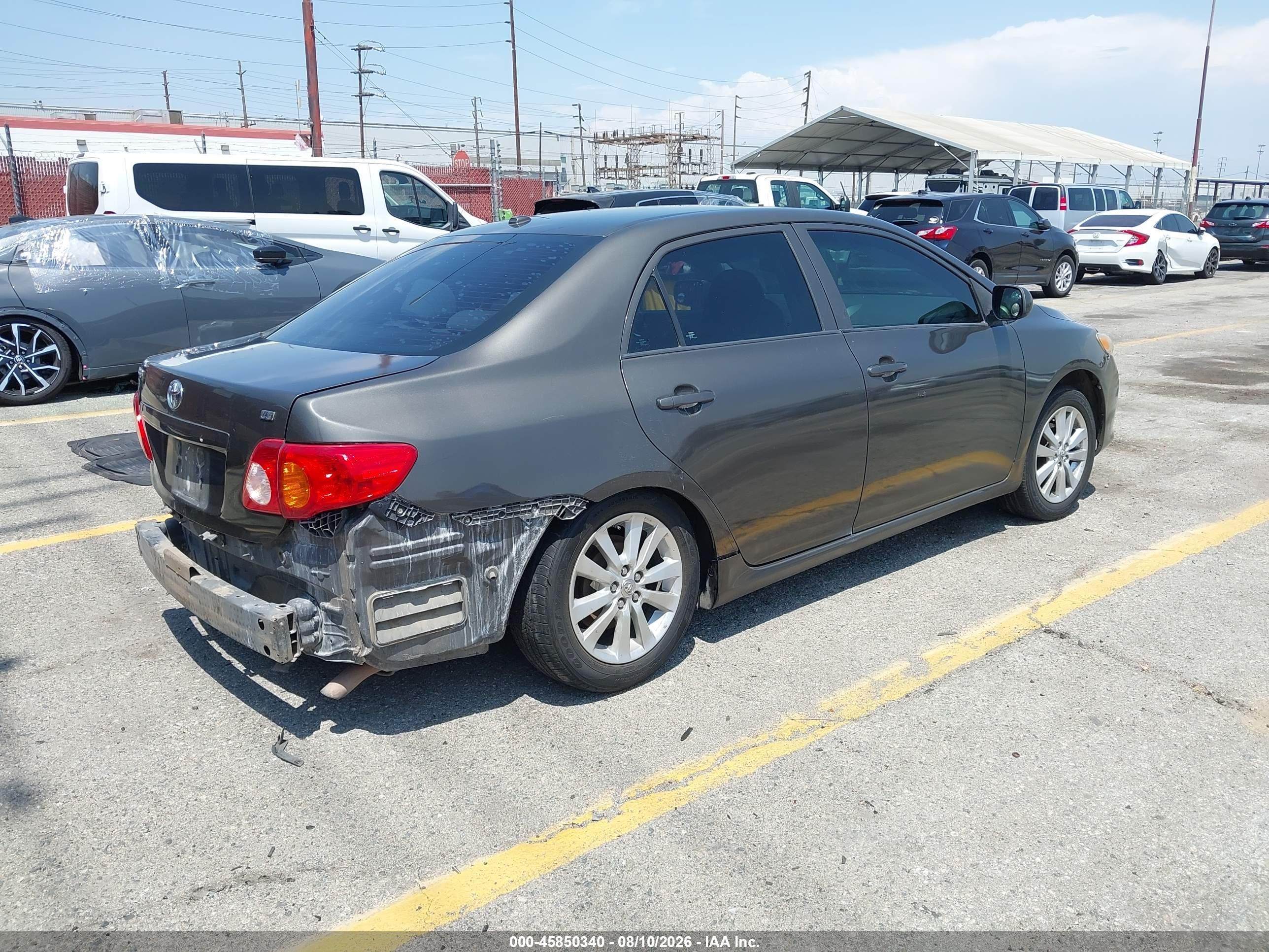 2010 Toyota Corolla Le Brown vin: 1NXBU4EE7AZ264735
