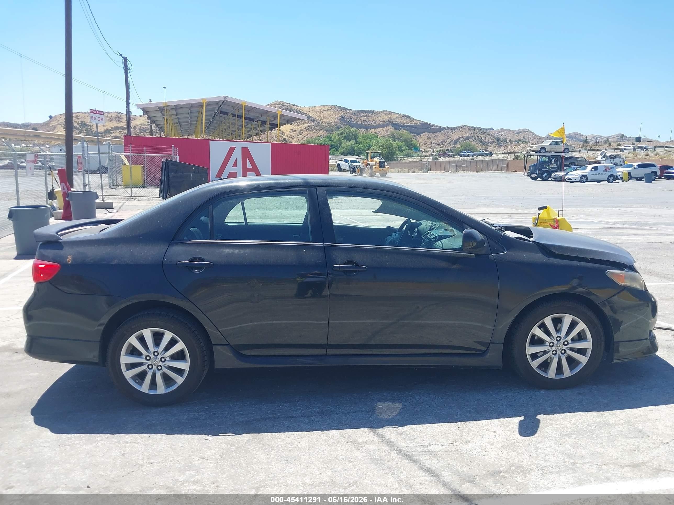 2010 Toyota Corolla S Black vin: 1NXBU4EE7AZ266419