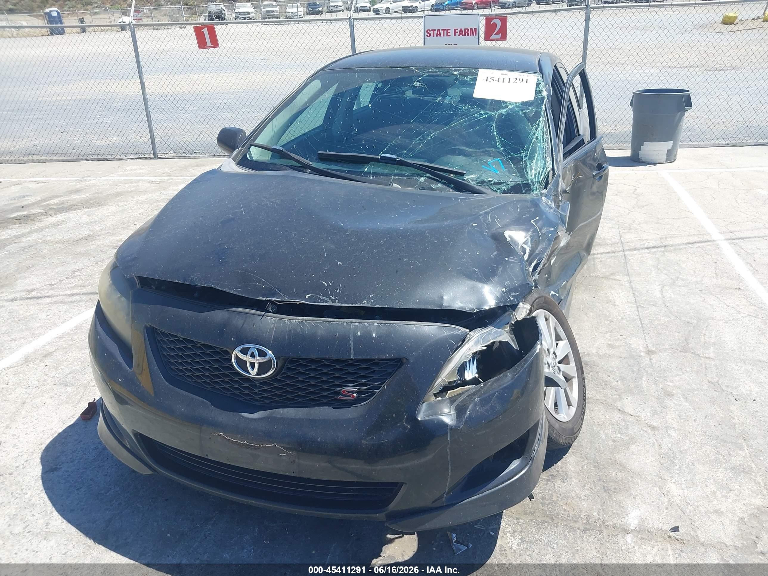 2010 Toyota Corolla S Black vin: 1NXBU4EE7AZ266419