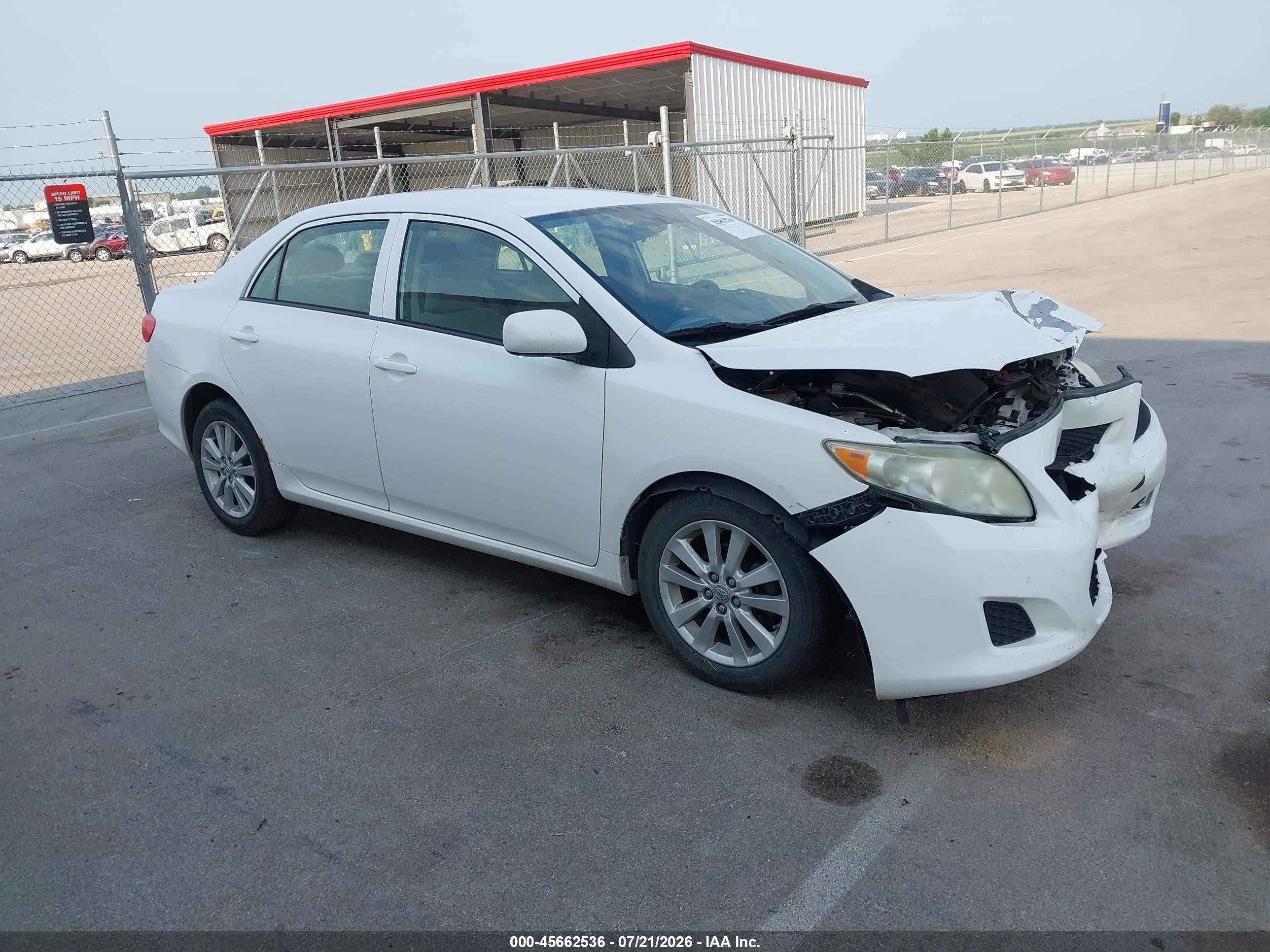 2010 Toyota Corolla Le White vin: 1NXBU4EE7AZ279705