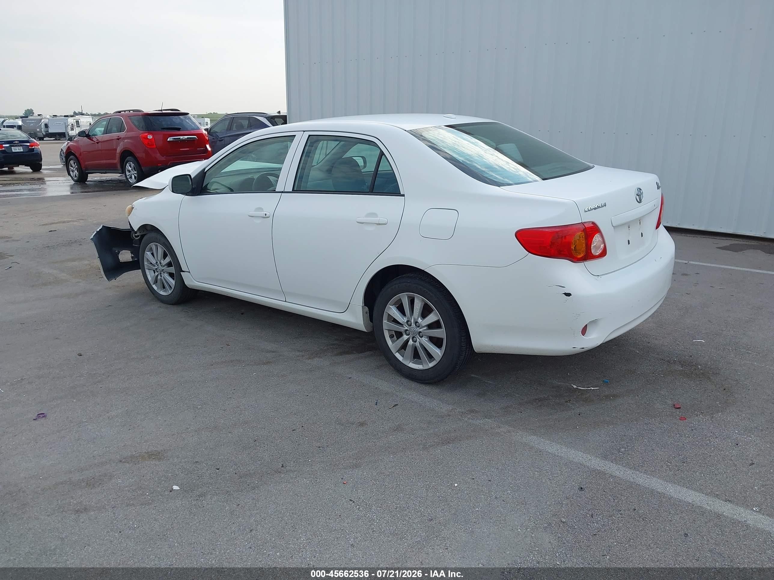 2010 Toyota Corolla Le White vin: 1NXBU4EE7AZ279705