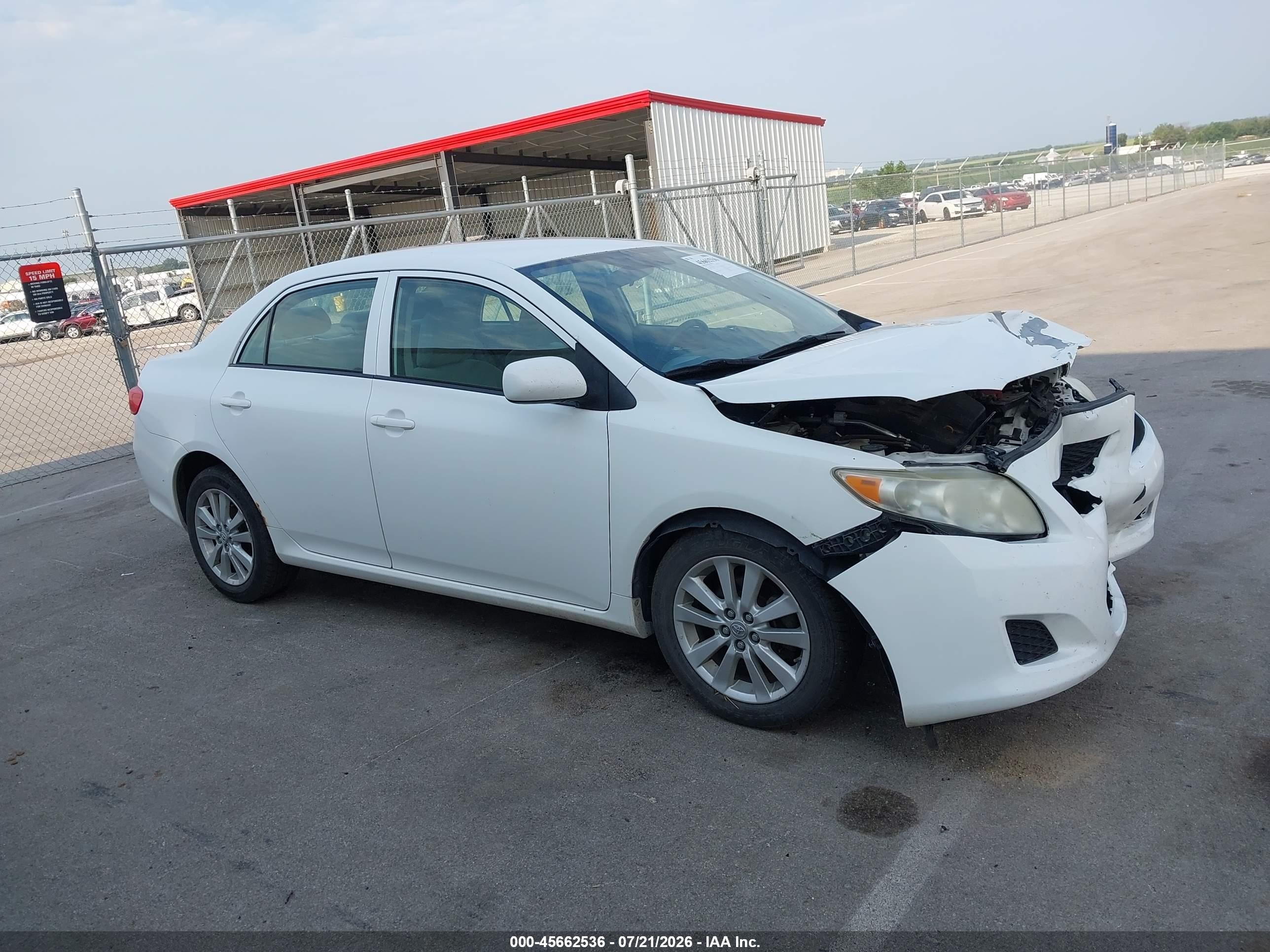 2010 Toyota Corolla Le White vin: 1NXBU4EE7AZ279705