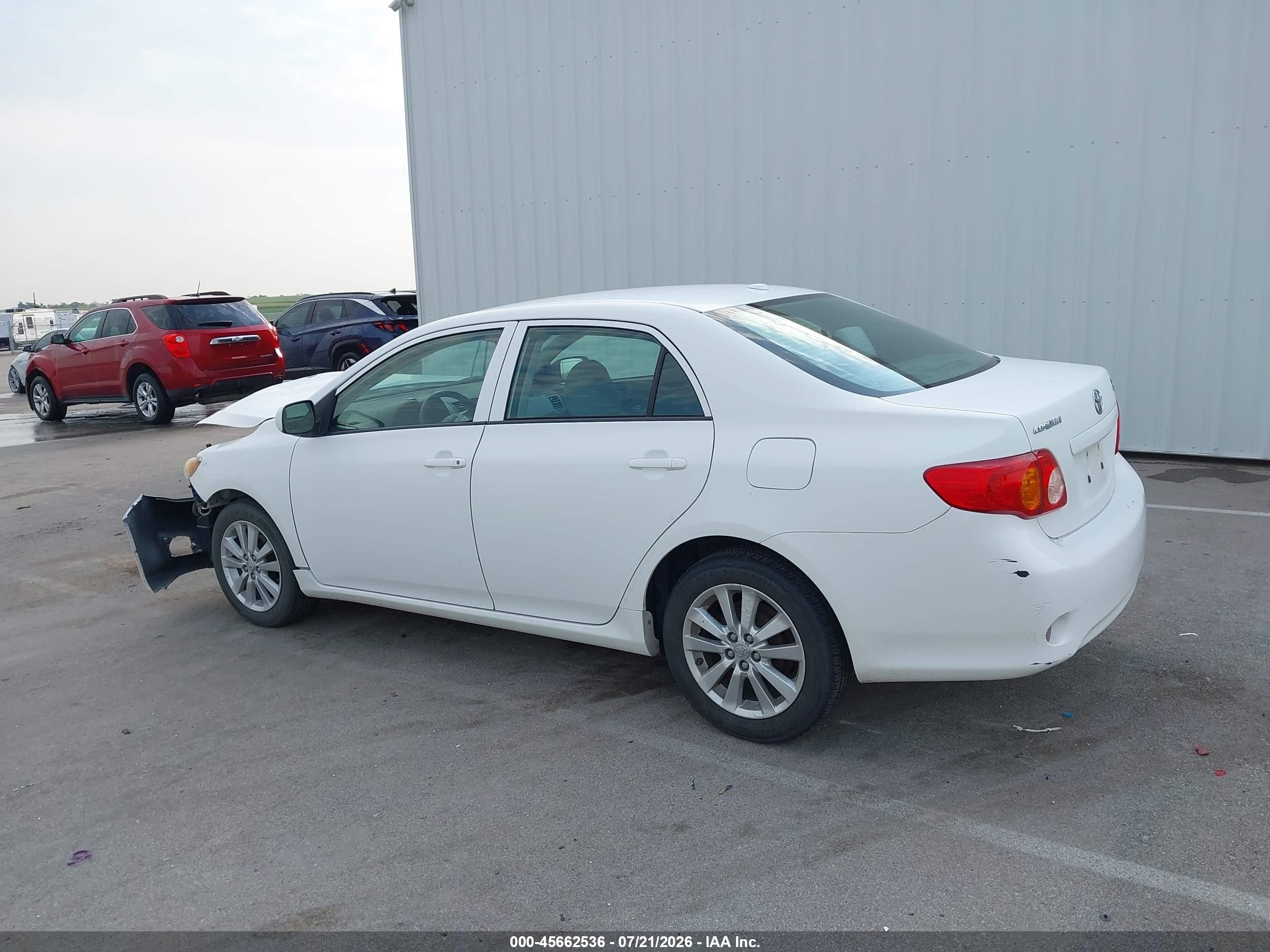 2010 Toyota Corolla Le White vin: 1NXBU4EE7AZ279705