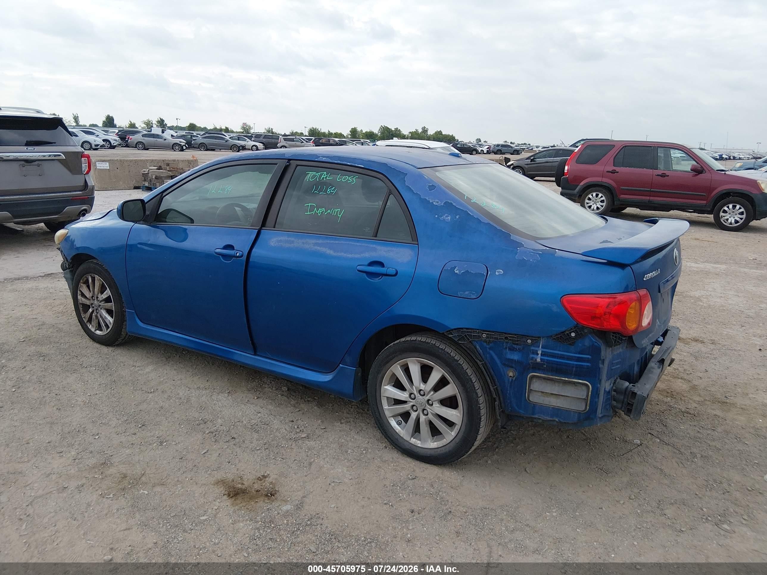 2010 Toyota Corolla S Blue vin: 1NXBU4EE7AZ283012