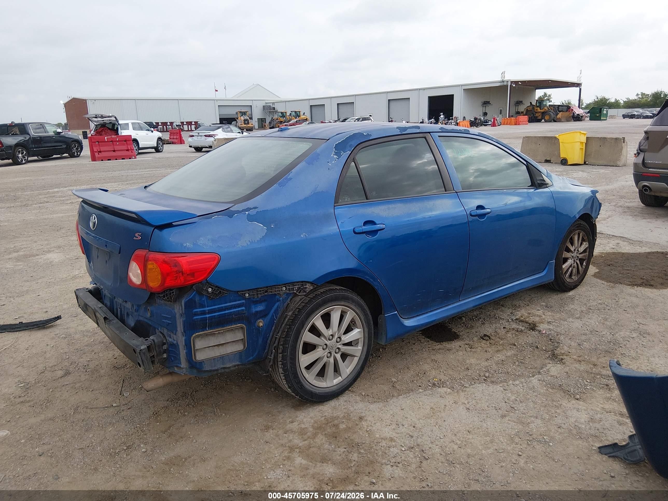 2010 Toyota Corolla S Blue vin: 1NXBU4EE7AZ283012