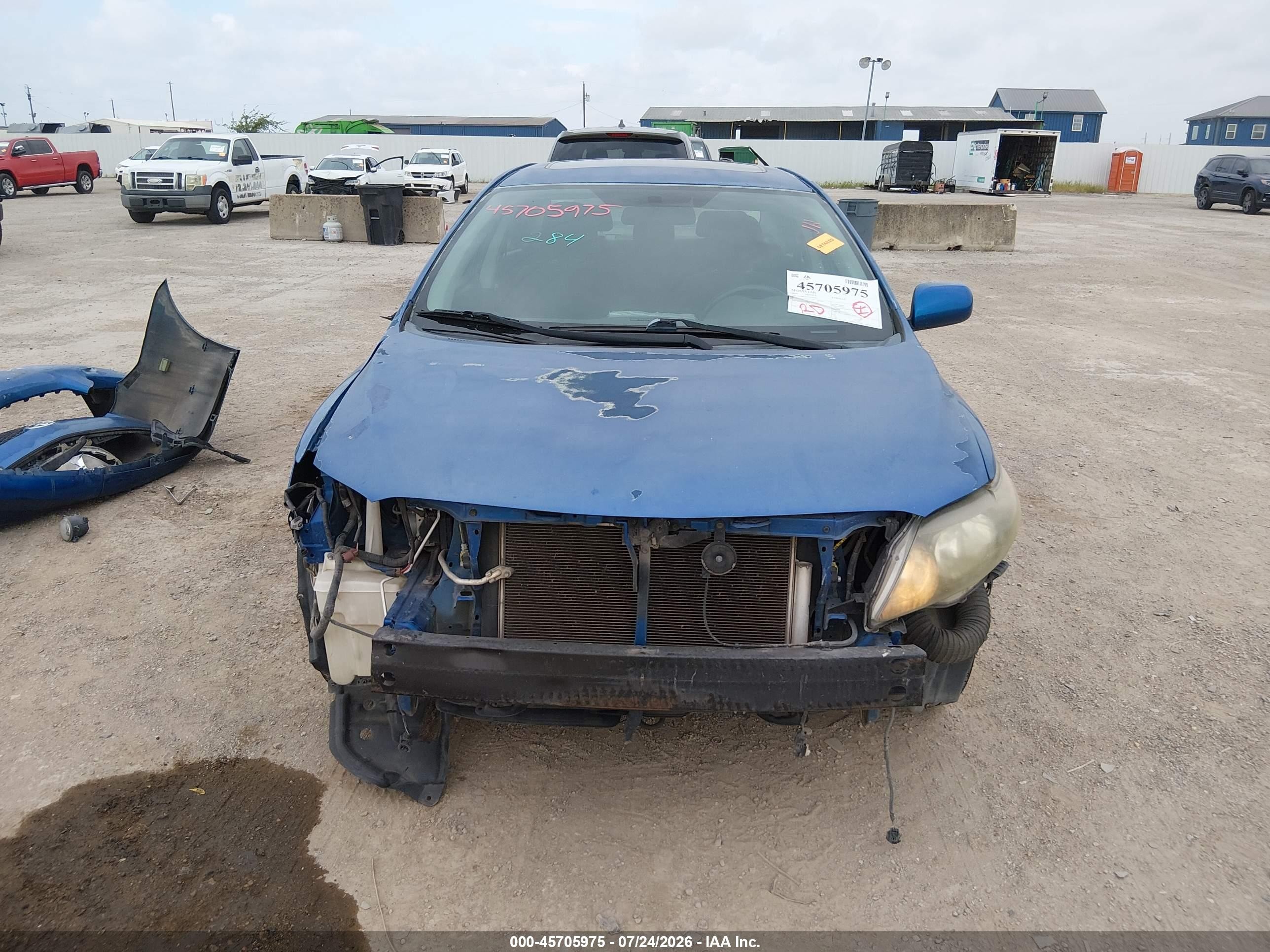 2010 Toyota Corolla S Blue vin: 1NXBU4EE7AZ283012