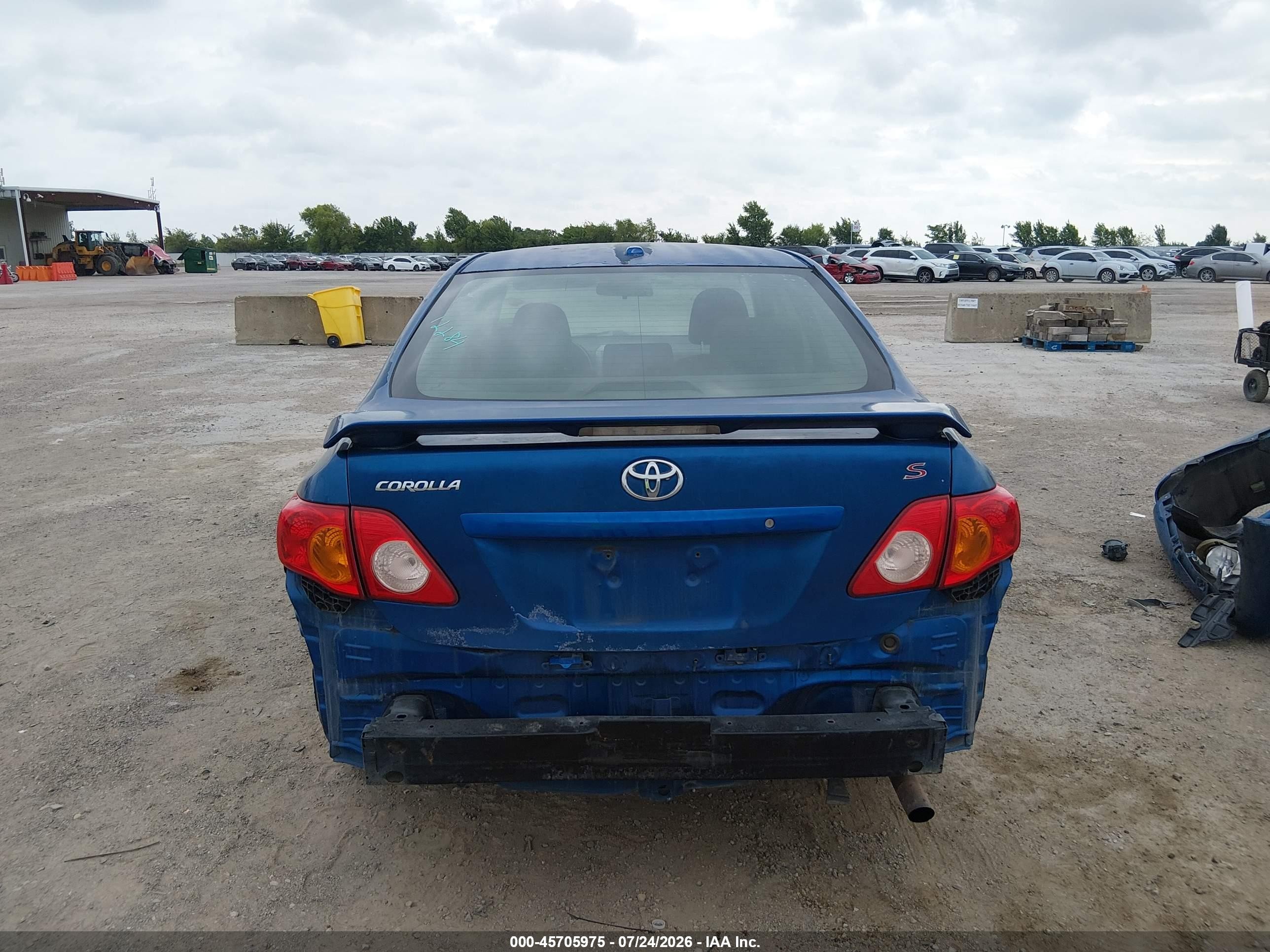 2010 Toyota Corolla S Blue vin: 1NXBU4EE7AZ283012