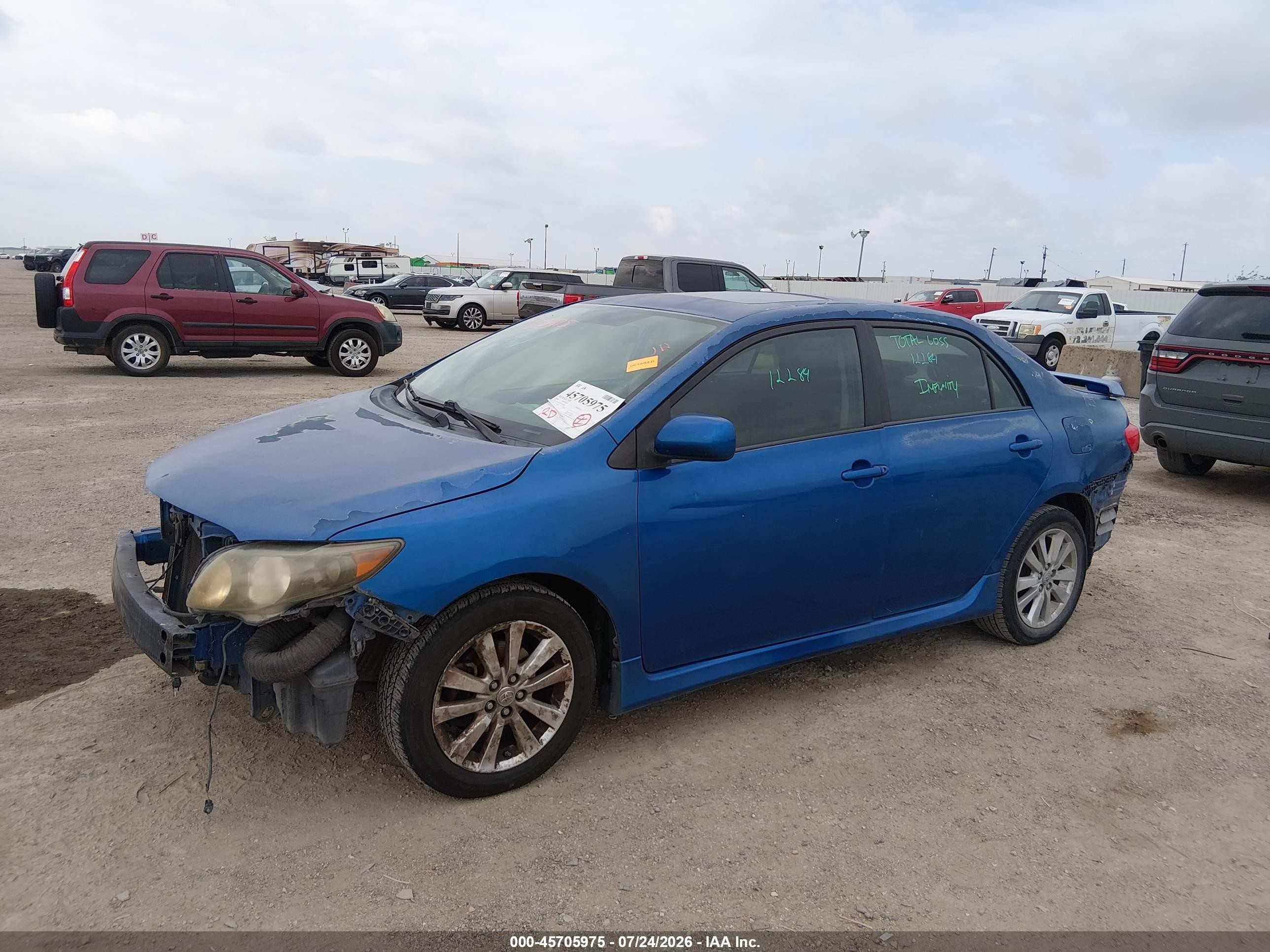 2010 Toyota Corolla S Blue vin: 1NXBU4EE7AZ283012