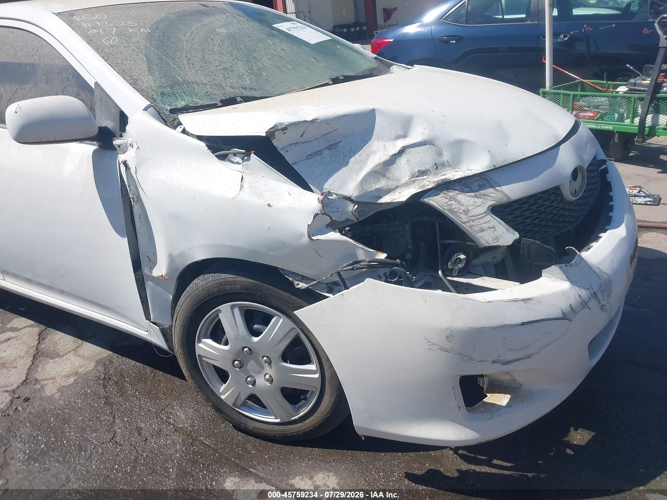 2010 Toyota Corolla Le Белый vin: 1NXBU4EE7AZ288730