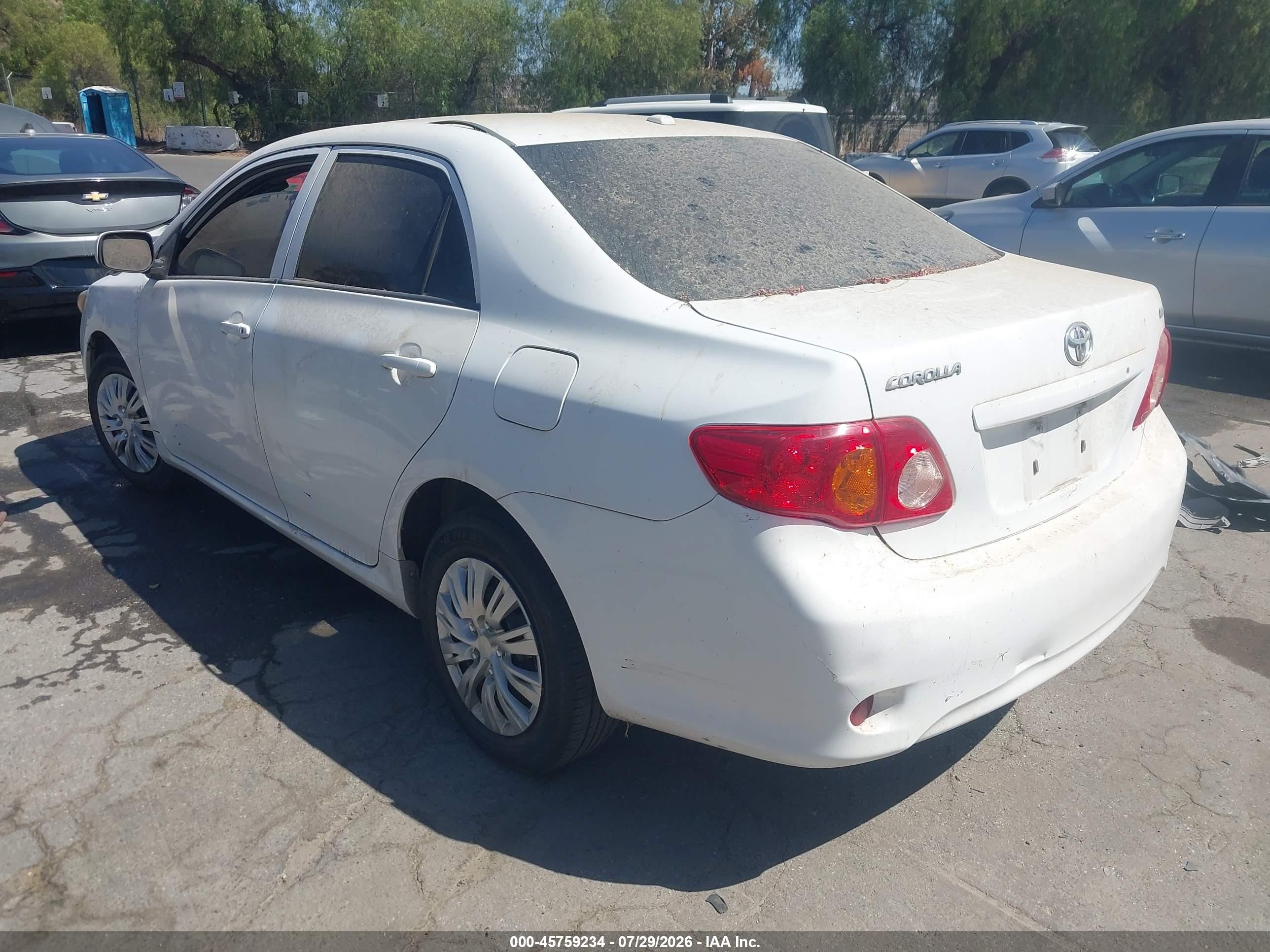 2010 Toyota Corolla Le Белый vin: 1NXBU4EE7AZ288730