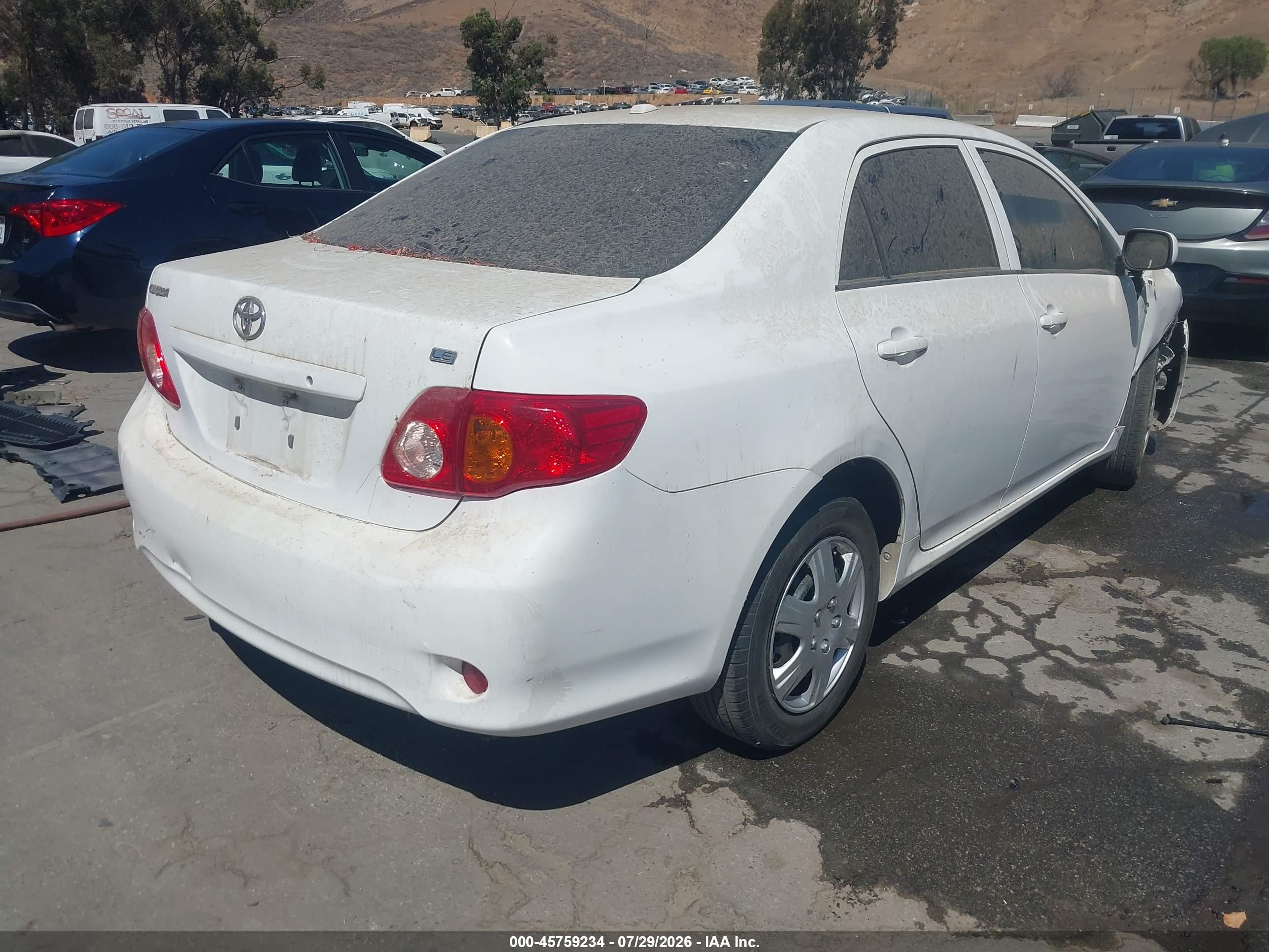 2010 Toyota Corolla Le Белый vin: 1NXBU4EE7AZ288730