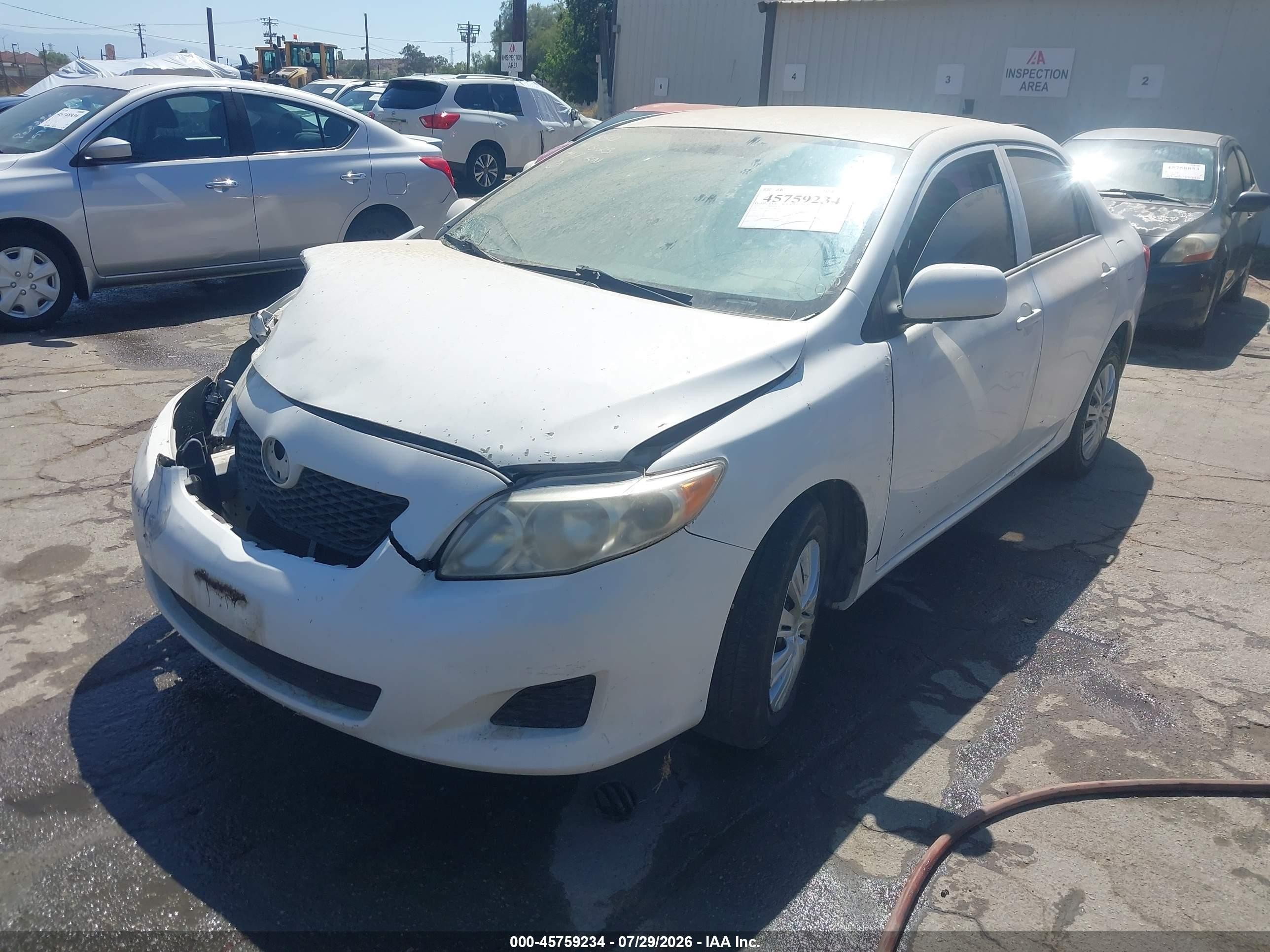 2010 Toyota Corolla Le Белый vin: 1NXBU4EE7AZ288730