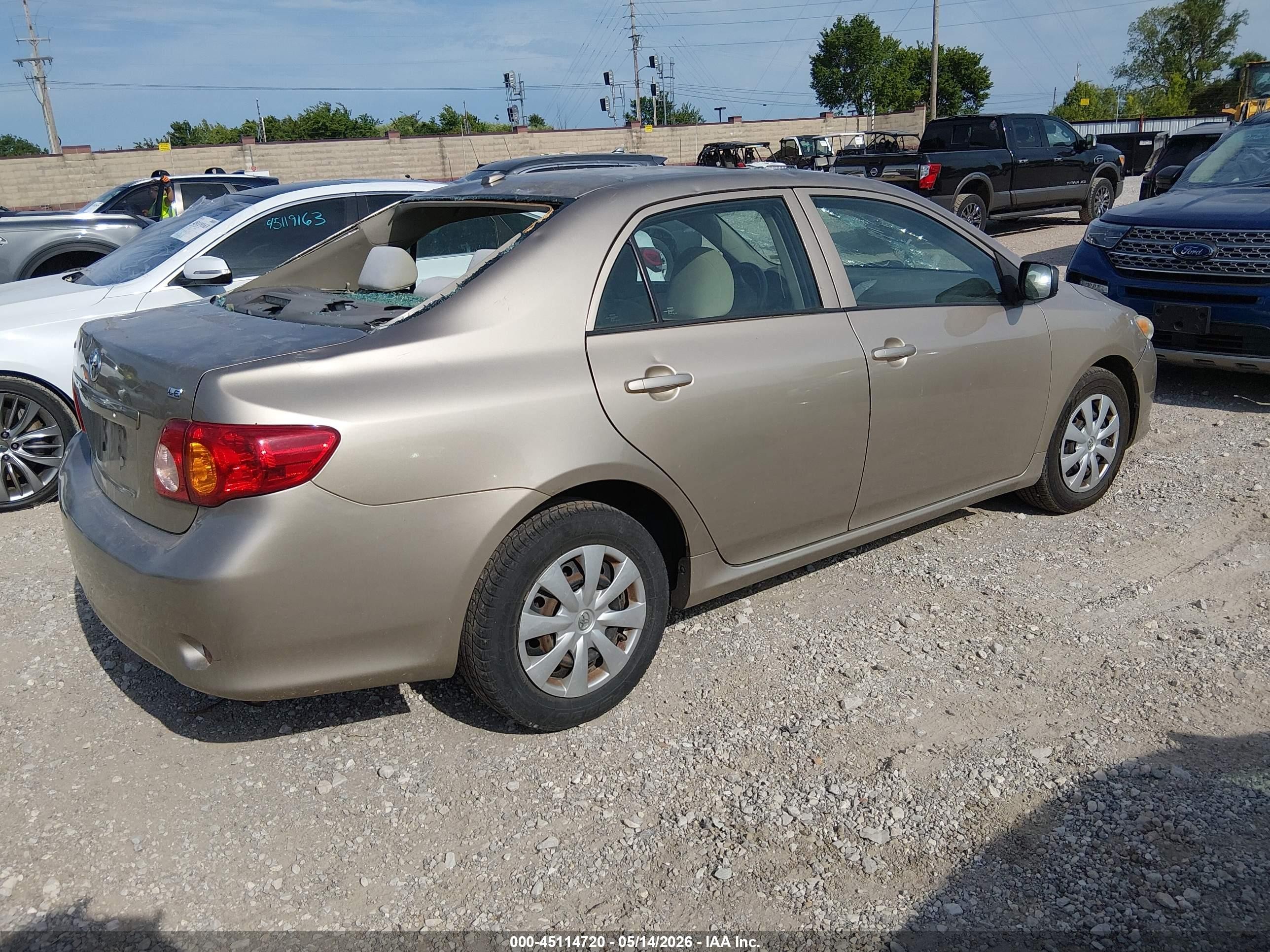 2010 Toyota Corolla Le Gold vin: 1NXBU4EE7AZ296732