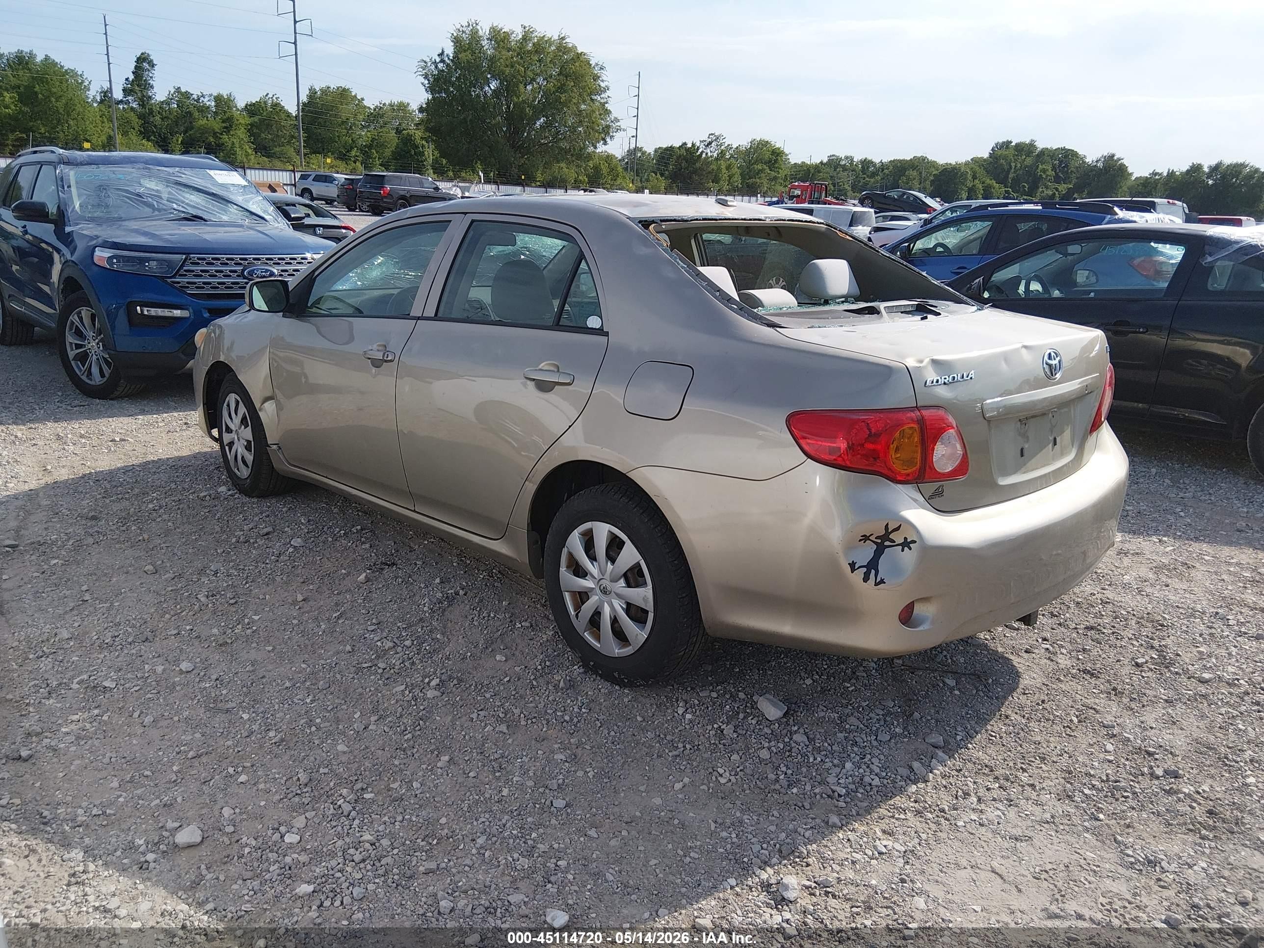 2010 Toyota Corolla Le Gold vin: 1NXBU4EE7AZ296732