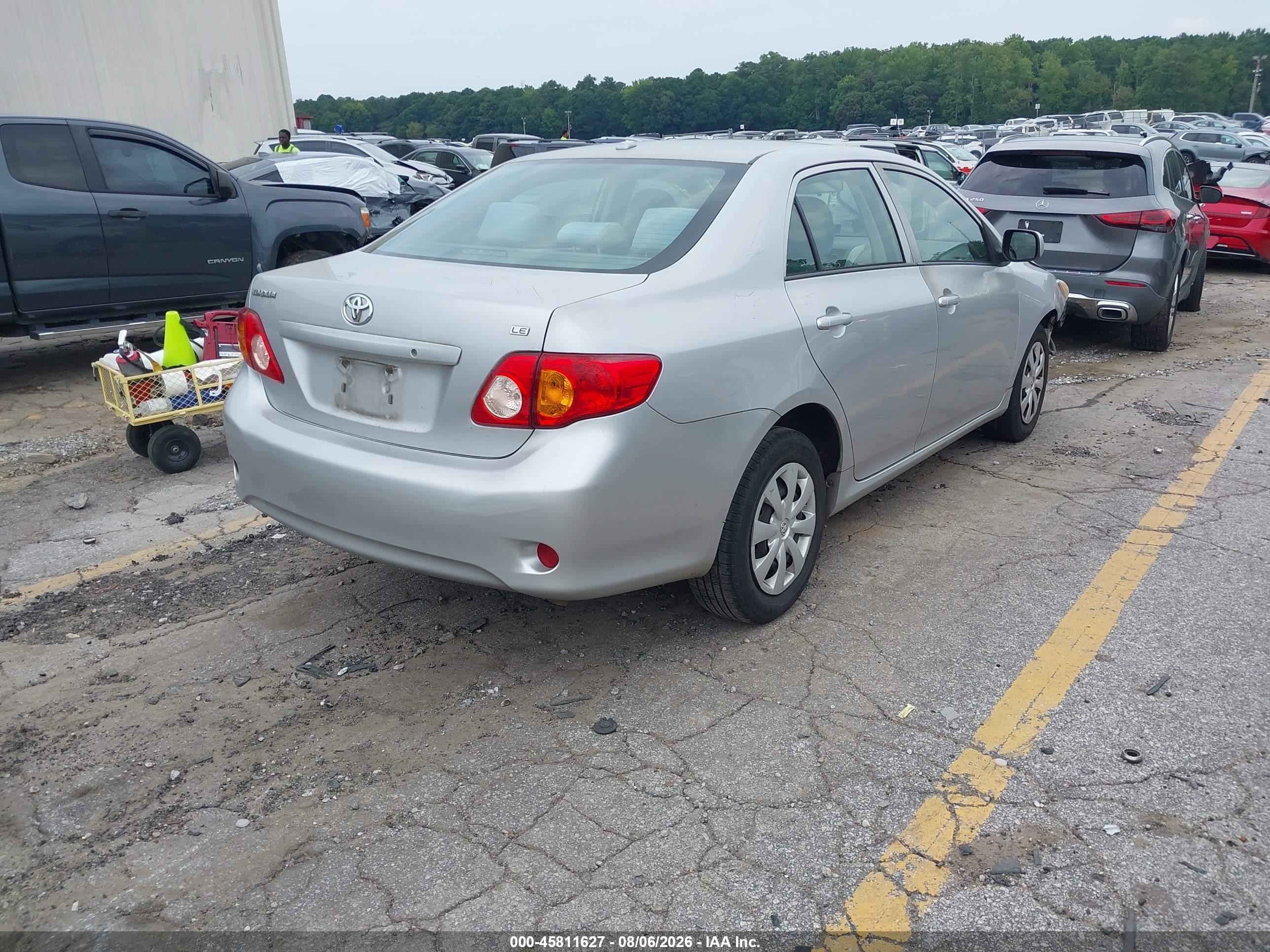 2010 Toyota Corolla Le Silver vin: 1NXBU4EE7AZ322181