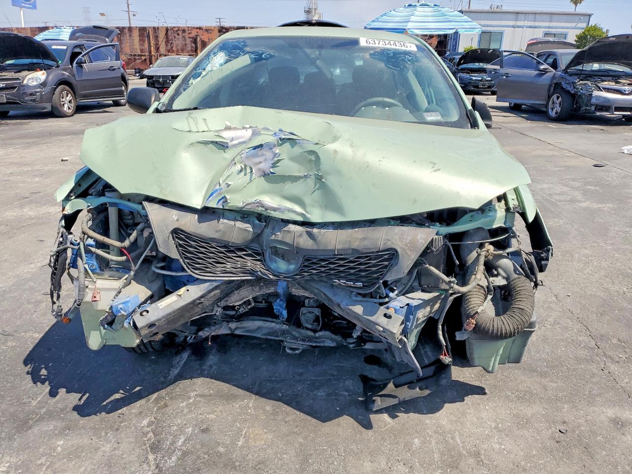 2010 Toyota Corolla Base Green vin: 1NXBU4EE7AZ330460