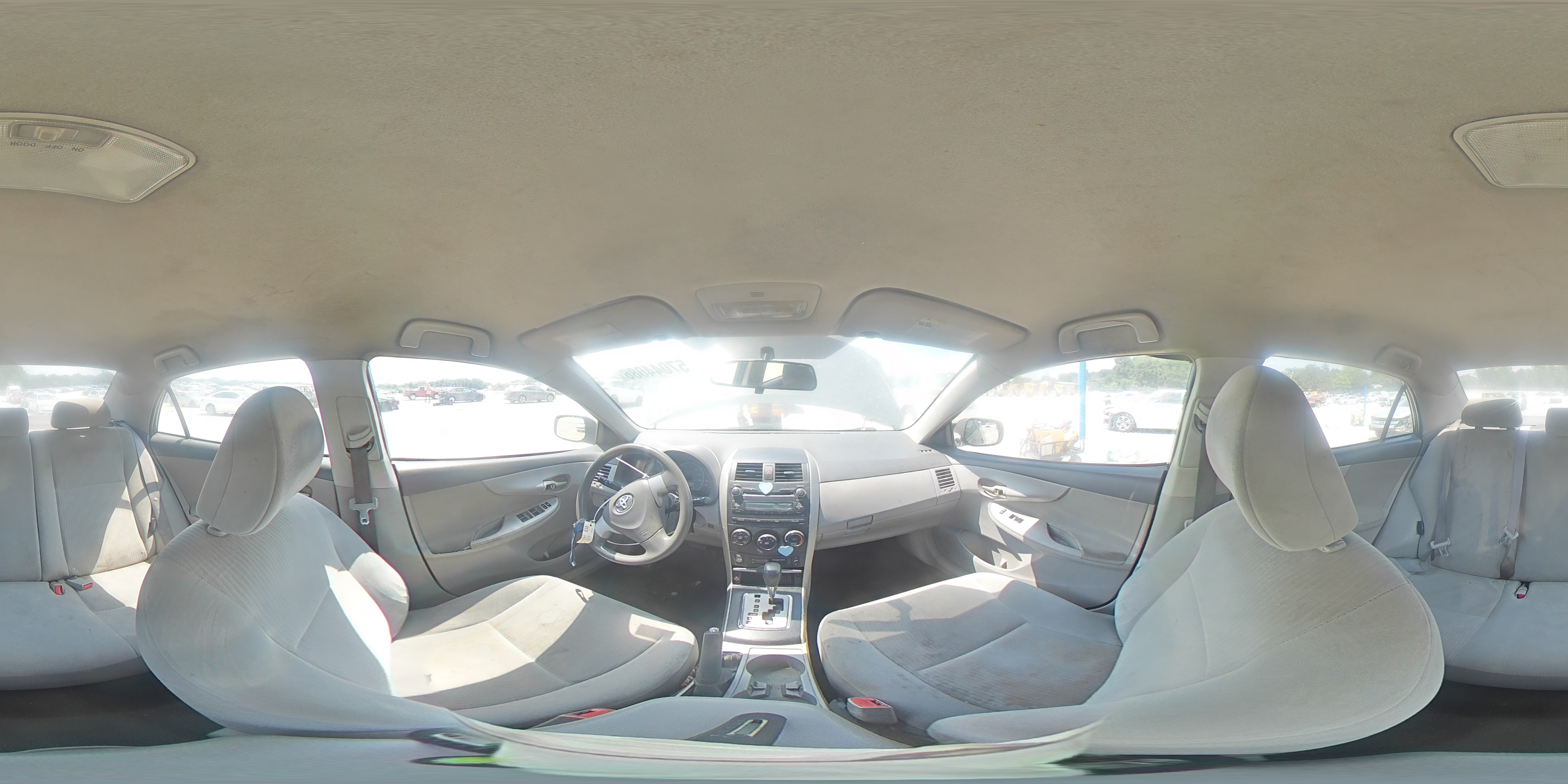 2010 Toyt Corolla Gray vin: 1NXBU4EE7AZ354483