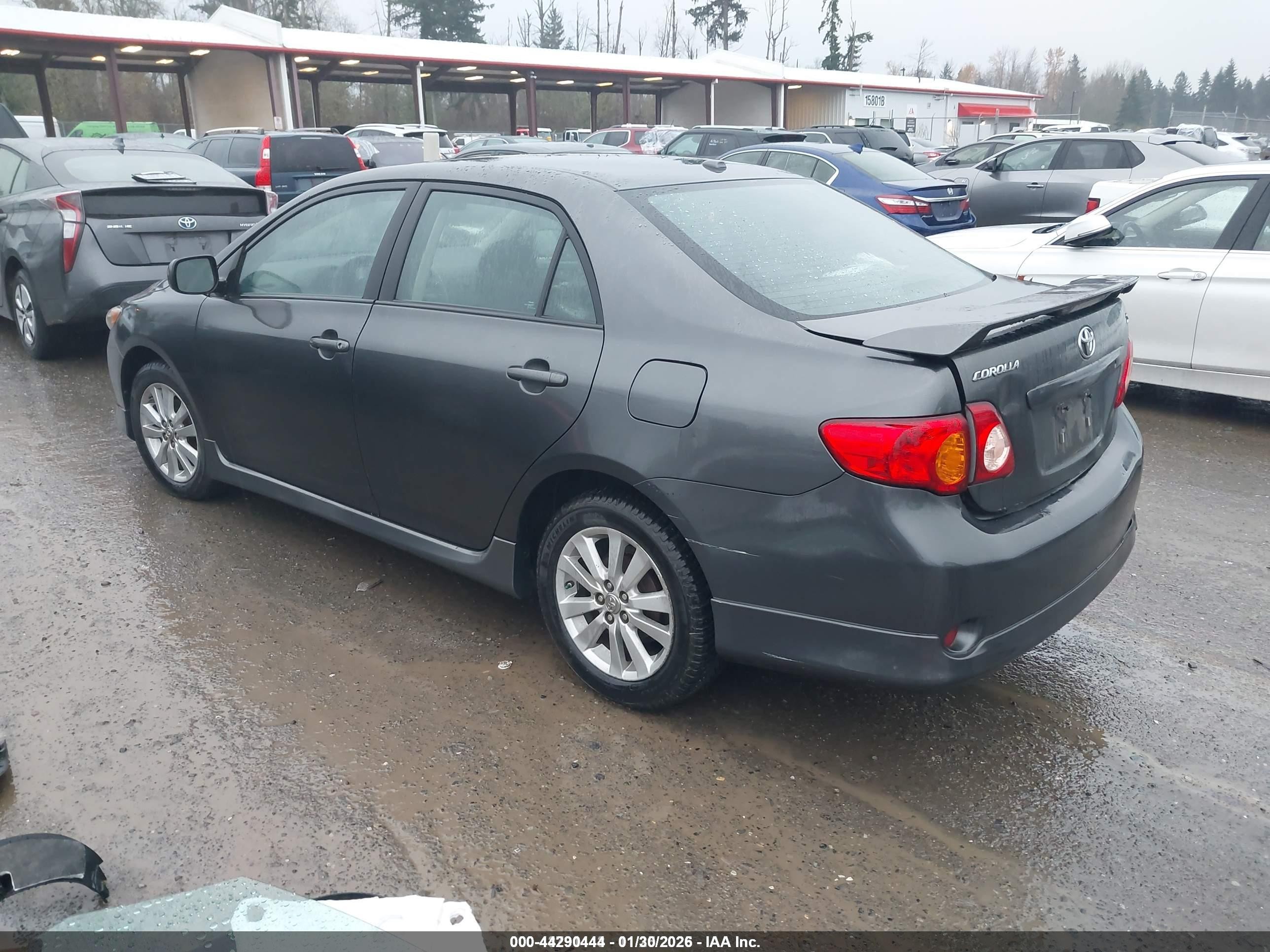 2010 Toyota Corolla S Gray vin: 1NXBU4EE7AZ356895
